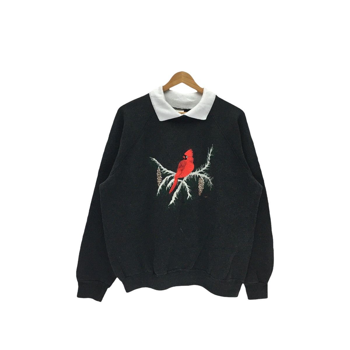 Vintage Vintage Bird Art Design Big Print Sweatshirt Size US M / EU 48-50 / 2 - 1 Thumbnail