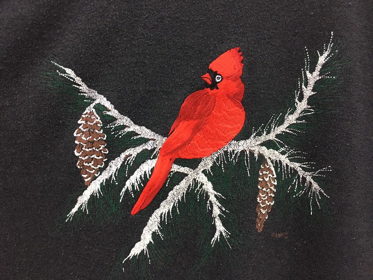 Vintage Vintage Bird Art Design Big Print Sweatshirt Size US M / EU 48-50 / 2 - 3 Thumbnail