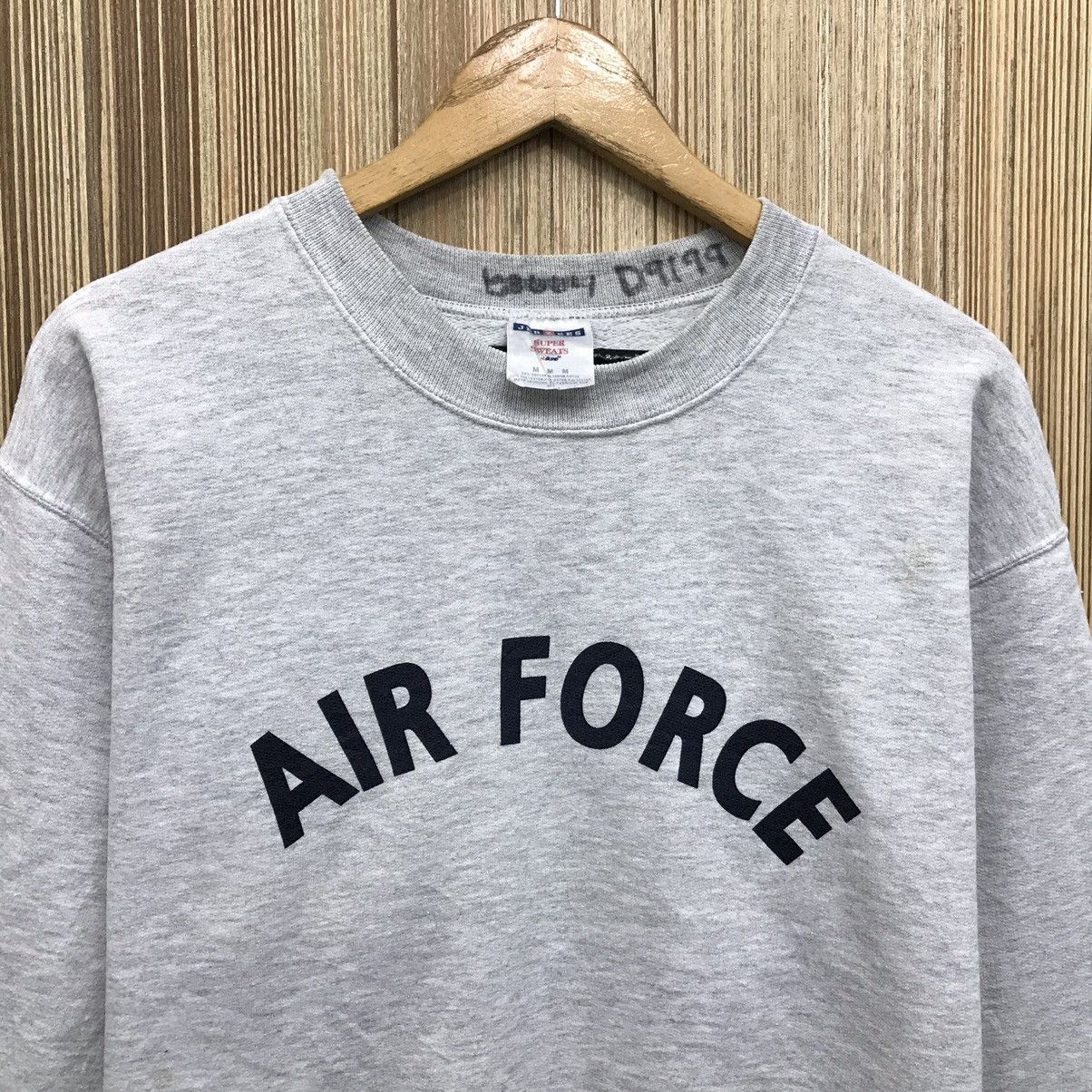 Vintage Vintage Military Air Force US Army Big Logo Sweatshirt Size US M / EU 48-50 / 2 - 2 Thumbnail