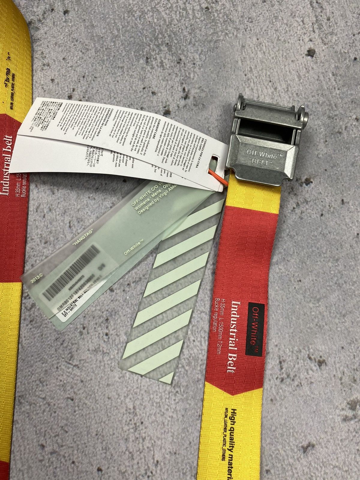 Off-White Off White industrial belt 2.0 belt red yellow Size ONE SIZE - 2 Thumbnail