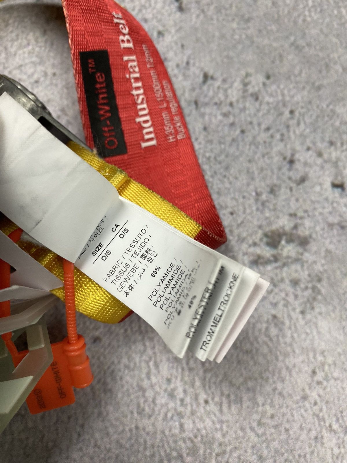 Off-White Off White industrial belt 2.0 belt red yellow Size ONE SIZE - 6 Thumbnail