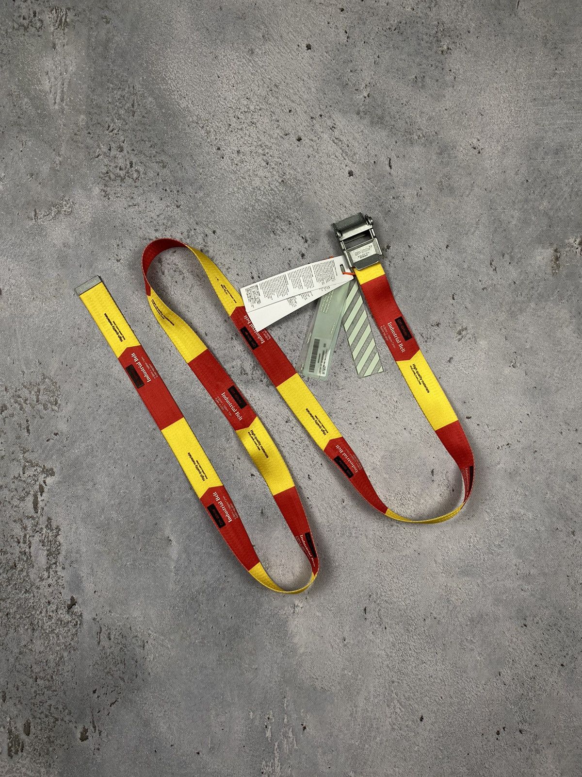 Off-White™ Releases New Red & Yellow Industrial Belts