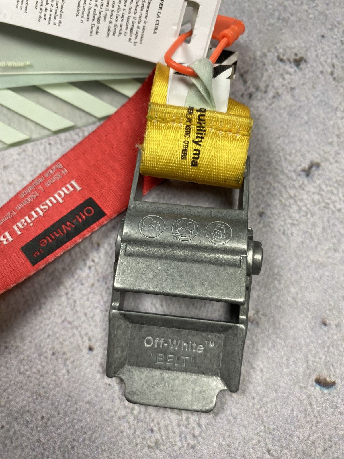 Off-White Off White industrial belt 2.0 belt red yellow Size ONE SIZE - 4 Thumbnail
