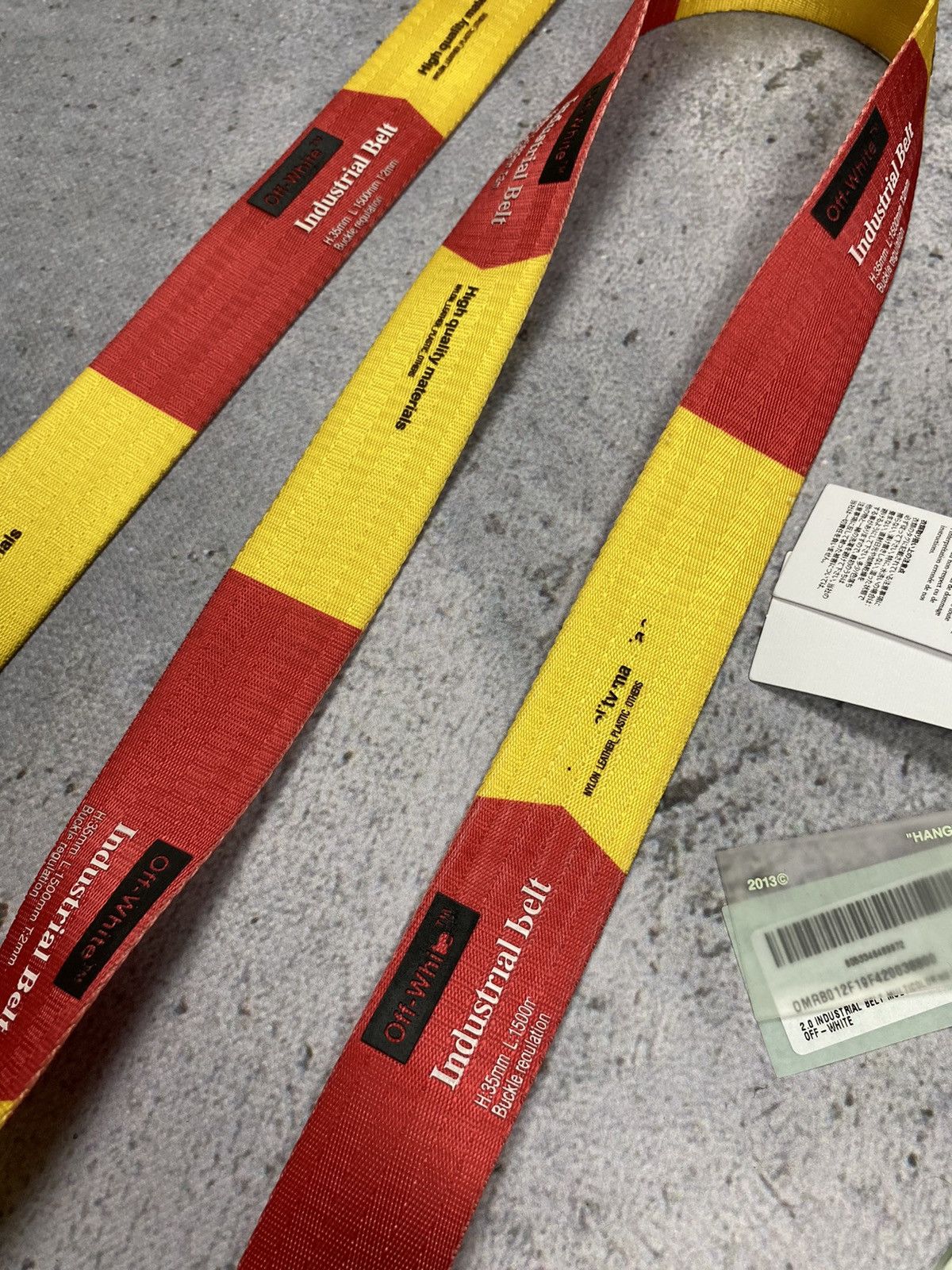 Off-White Off White industrial belt 2.0 belt red yellow Size ONE SIZE - 3 Thumbnail
