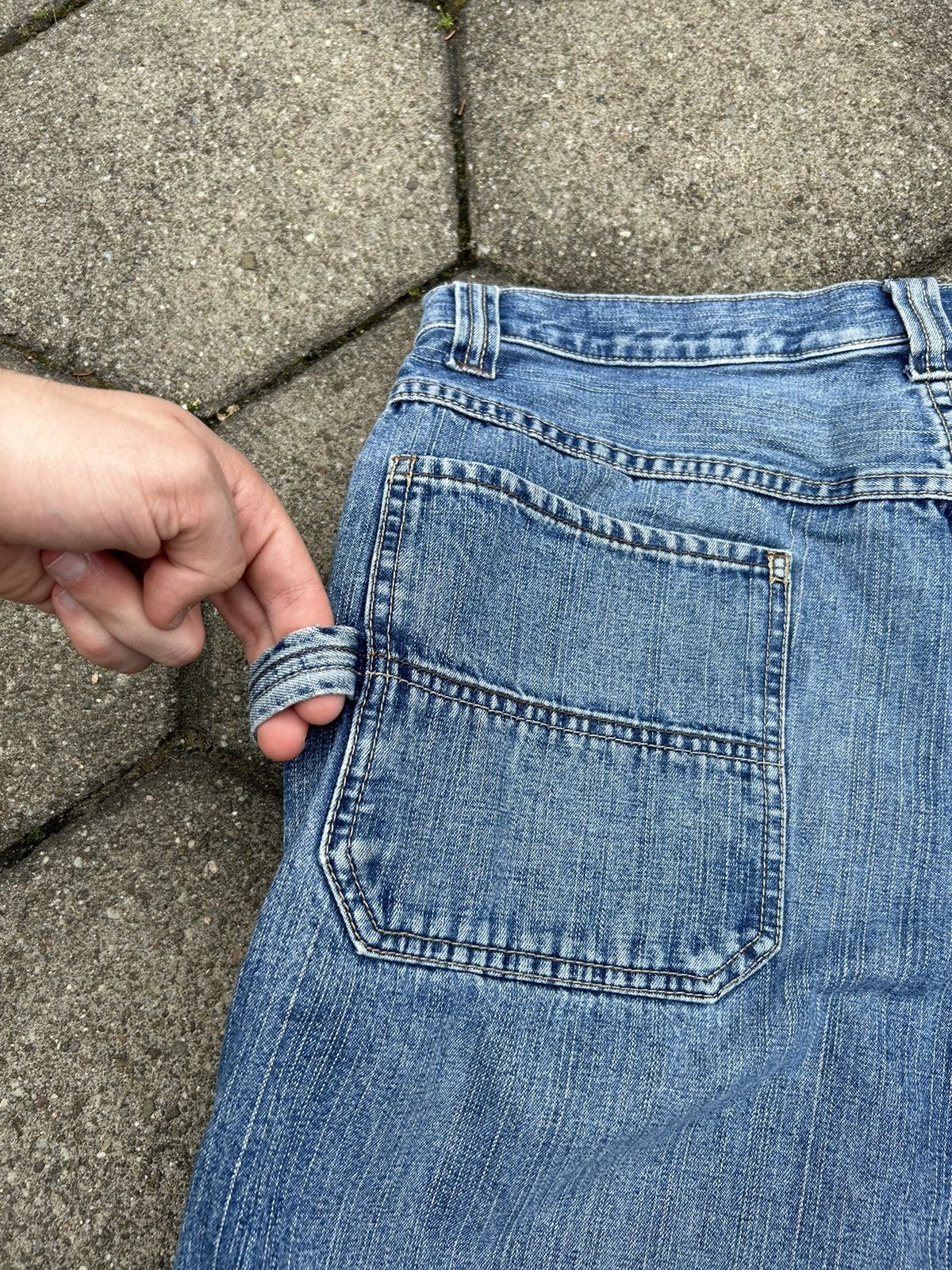 Old Navy Vintage Denim Carpenter Shorts Old Navy Y2k Size US 34 / EU 50 - 2 Thumbnail