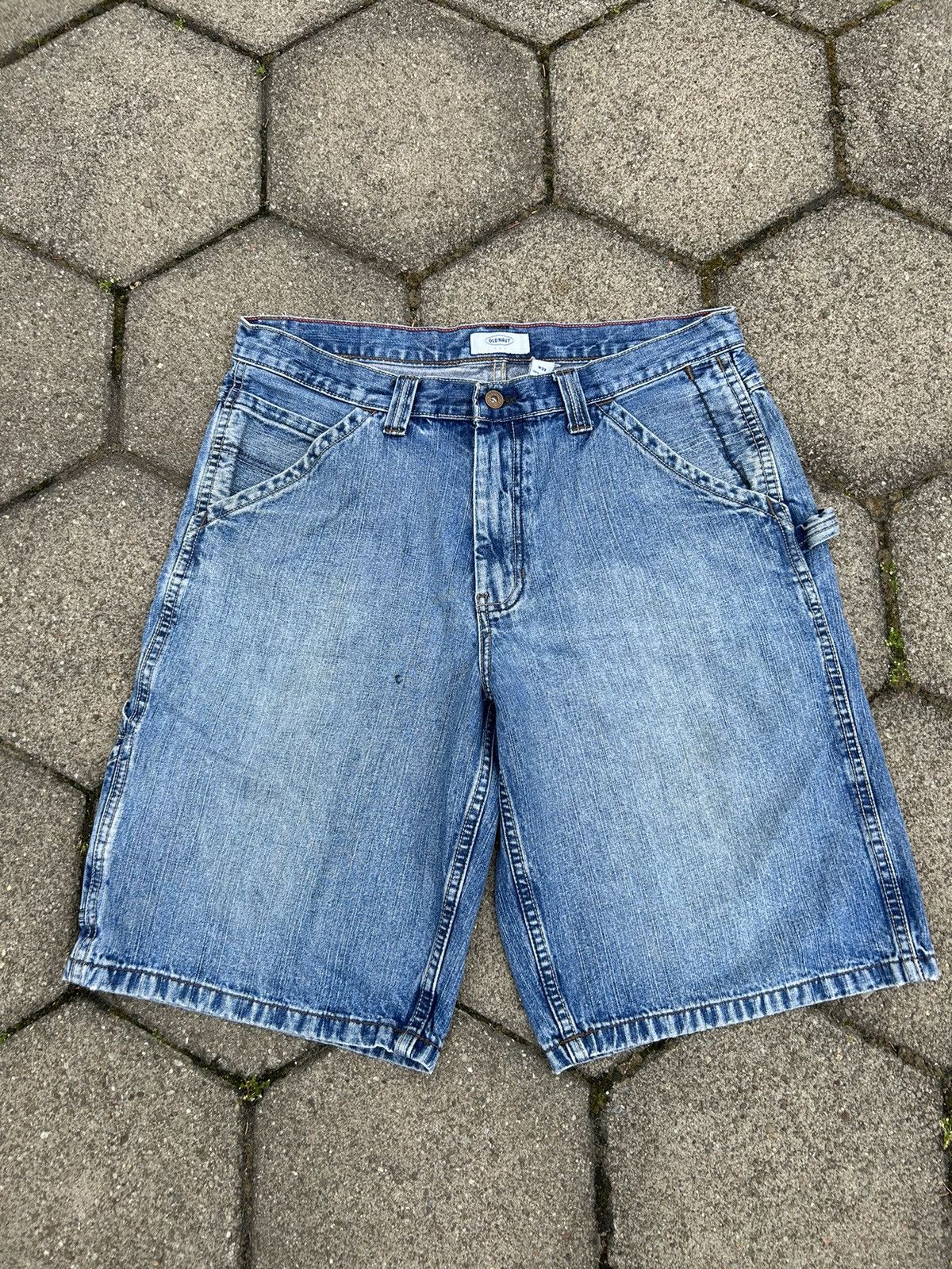 Old Navy Vintage Denim Carpenter Shorts Old Navy Y2k Size US 34 / EU 50 - 5 Thumbnail