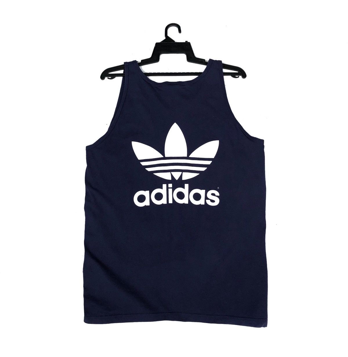 Adidas Vintage Adidas Singlet Tank Top Trefoil 100% Cotton Size US XL / EU 56 / 4 - 3 Thumbnail