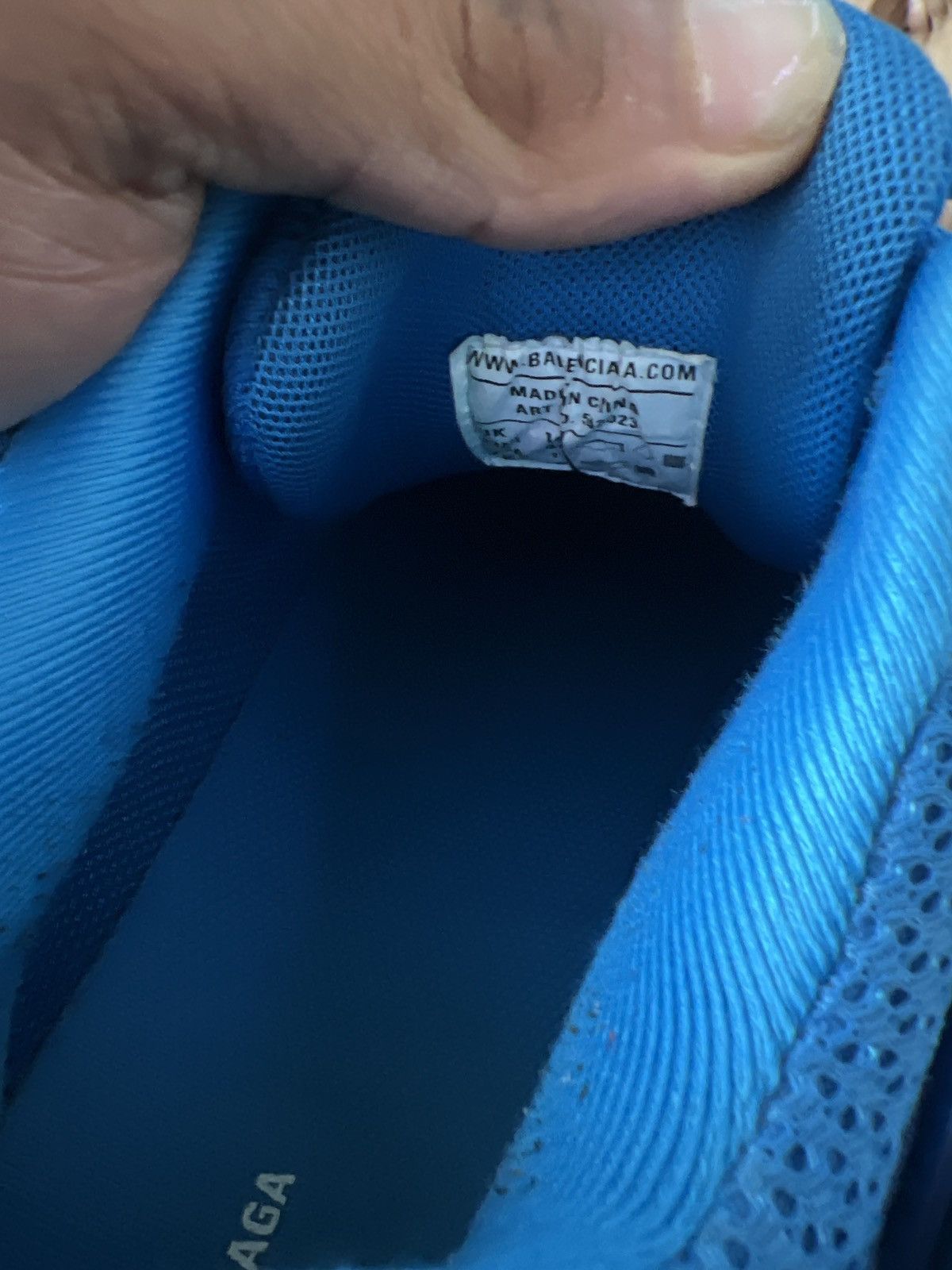 Balenciaga Balenciaga Track Runner Blue Scream Sneakers Size US 11 / EU 44 - 5 Thumbnail