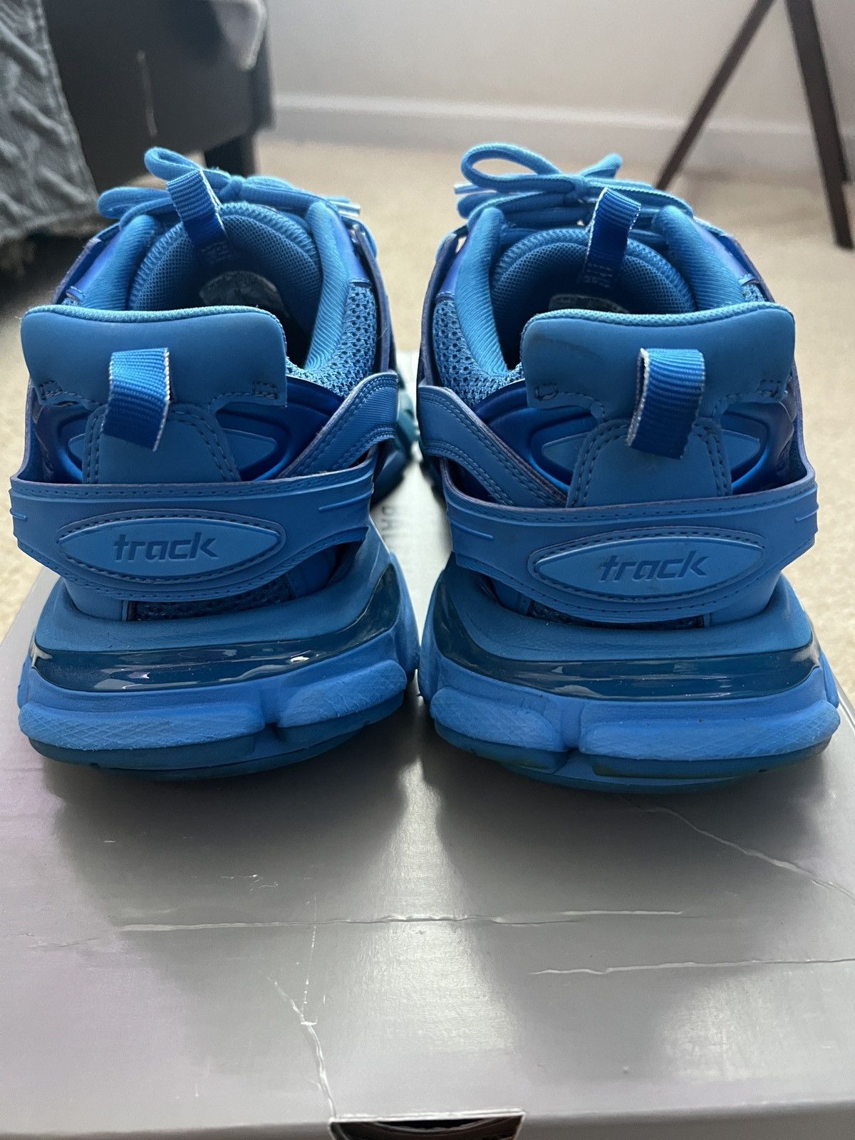 Balenciaga Balenciaga Track Runner Blue Scream Sneakers Size US 11 / EU 44 - 3 Thumbnail