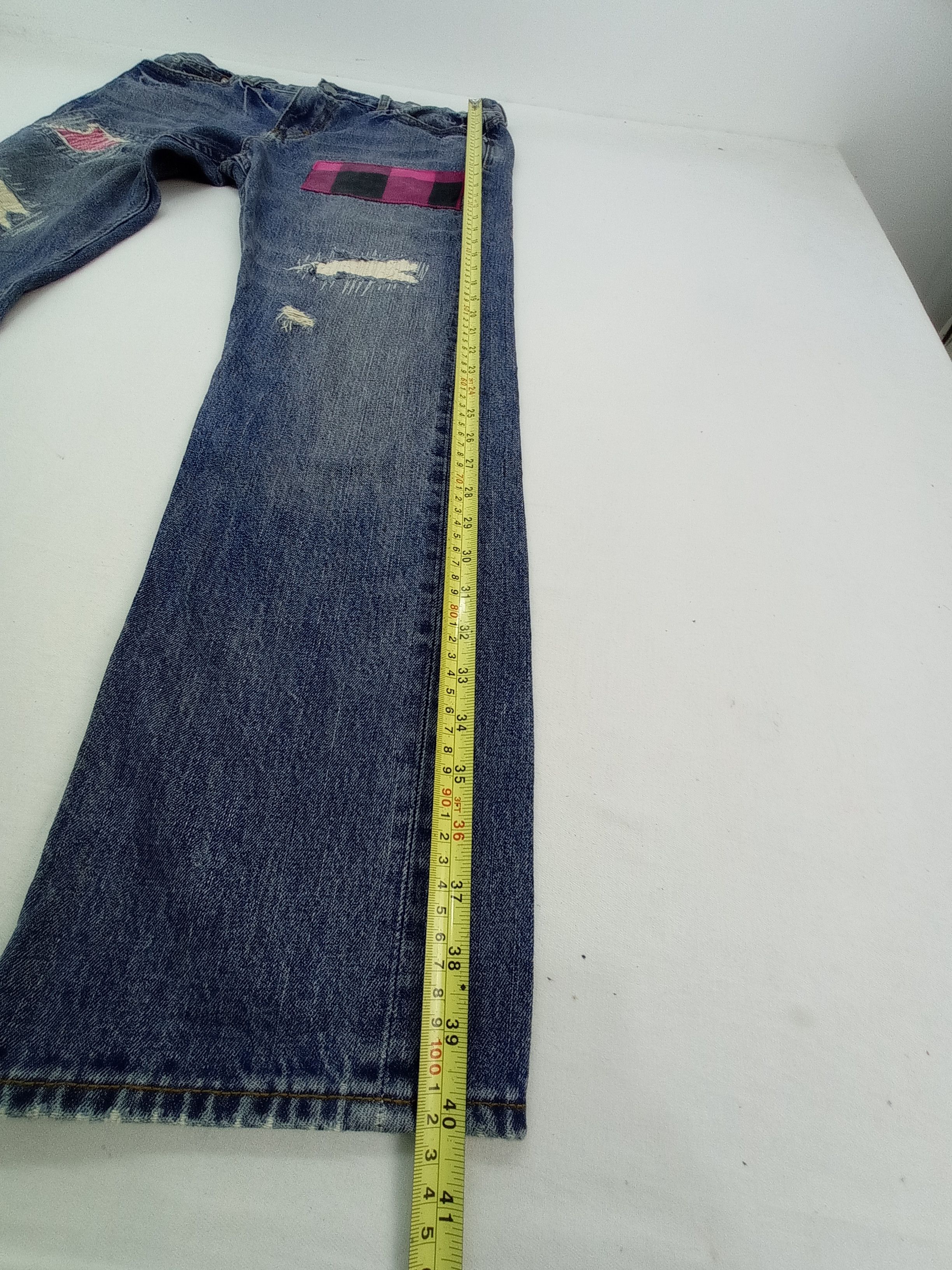 Tommy Hilfiger Vintage Tommy Disstrested Denim Pants Size US 33 - 17 Thumbnail