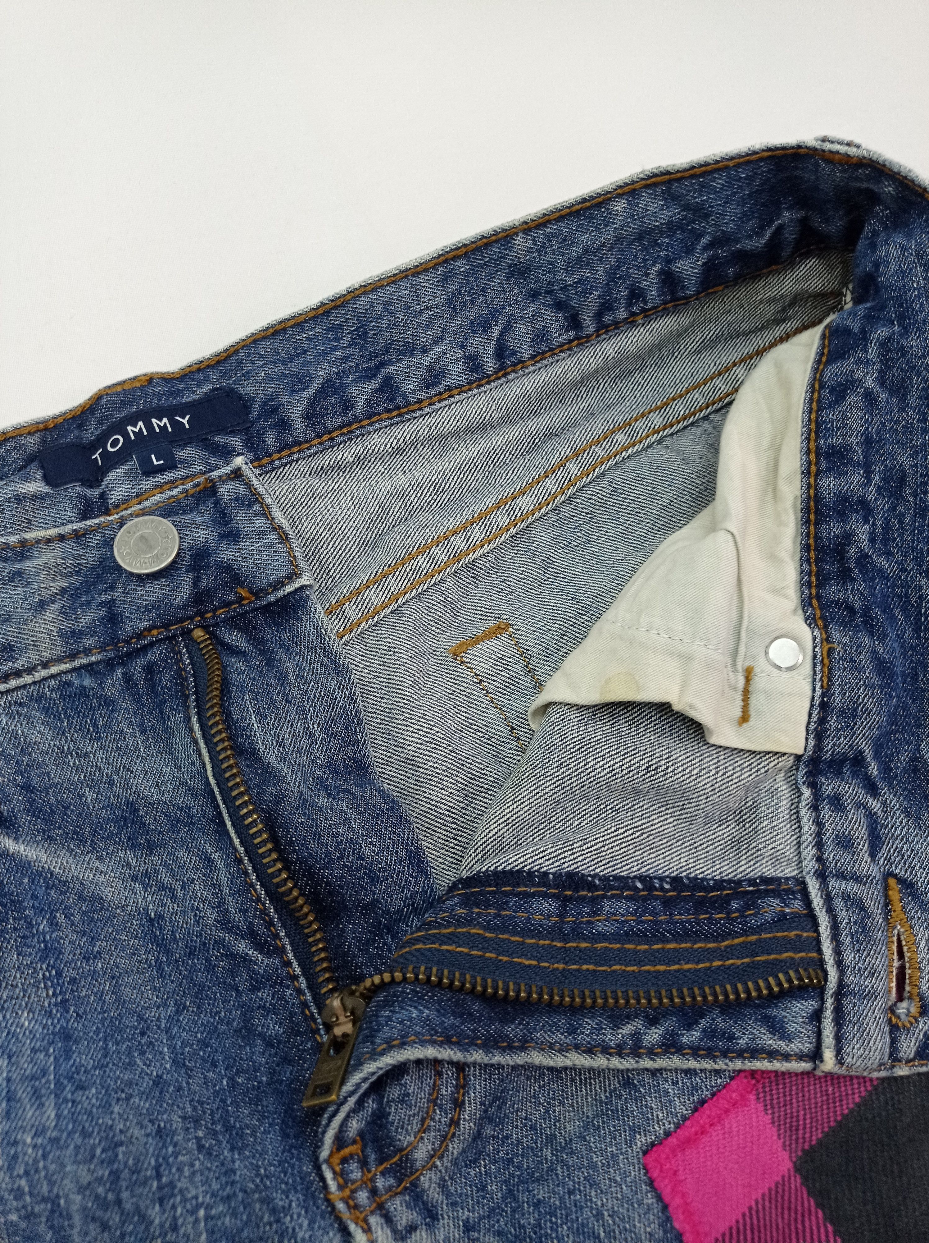 Tommy Hilfiger Vintage Tommy Disstrested Denim Pants Size US 33 - 4 Thumbnail
