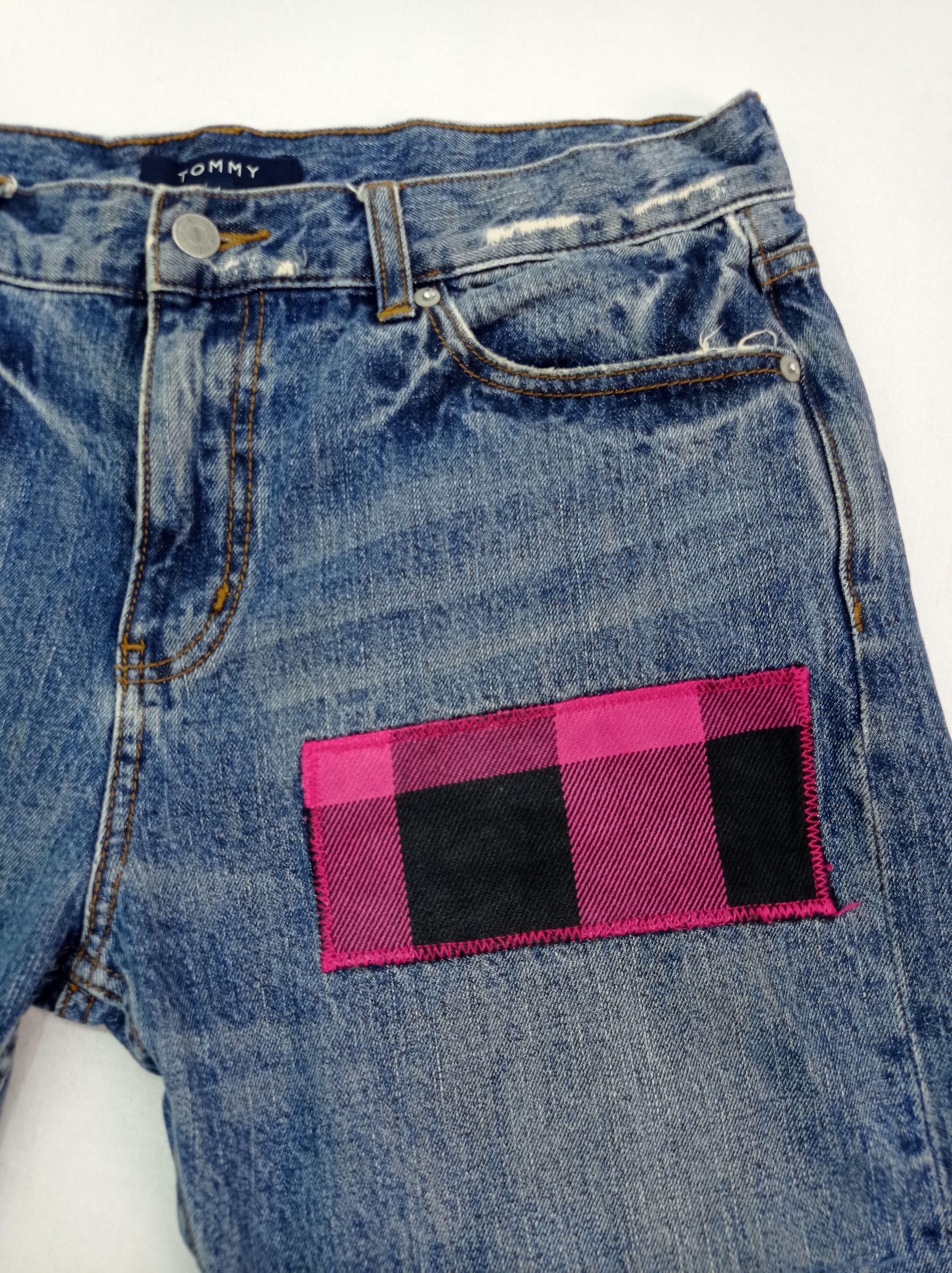 Tommy Hilfiger Vintage Tommy Disstrested Denim Pants Size US 33 - 7 Thumbnail