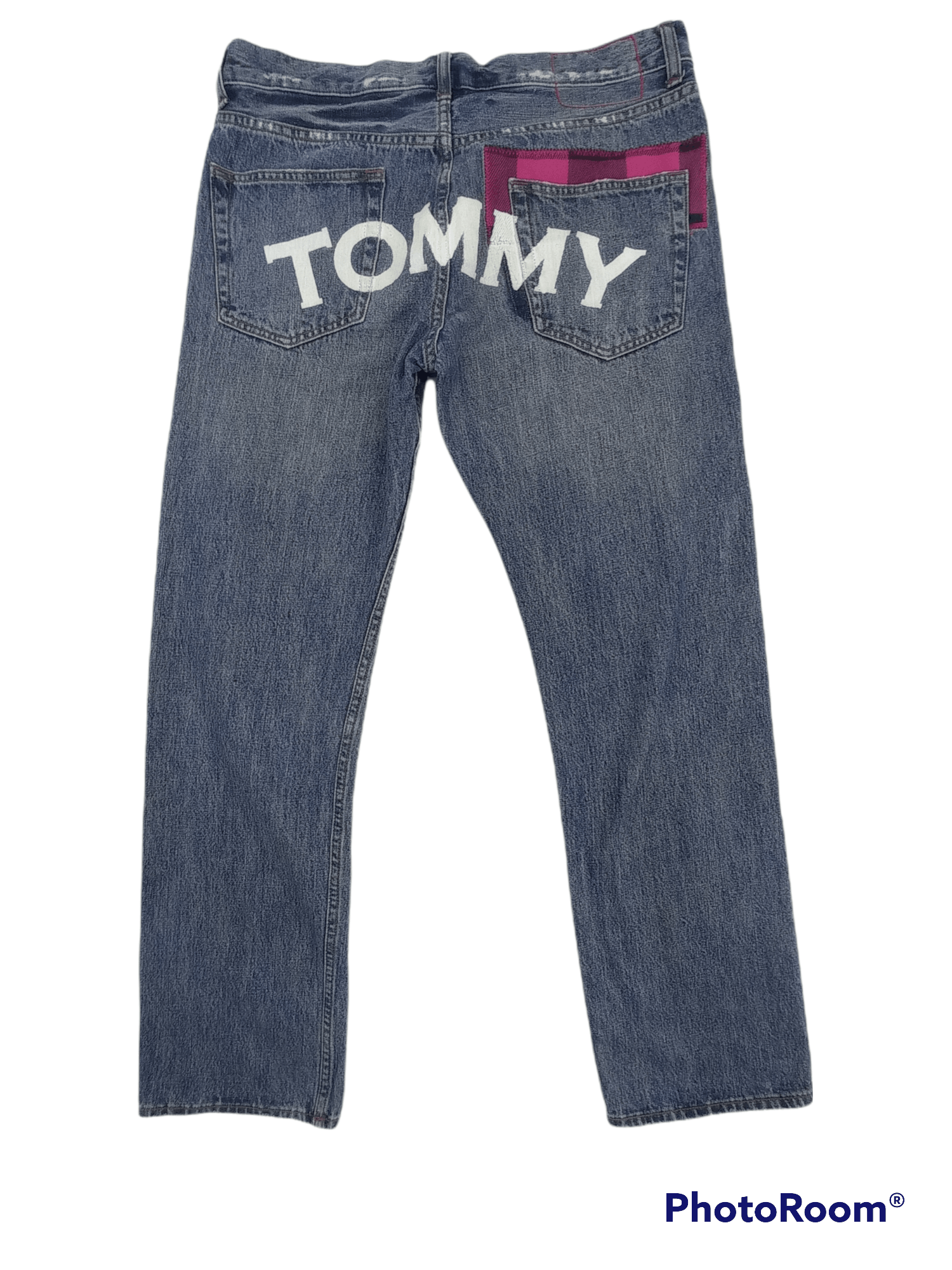 Tommy Hilfiger Vintage Tommy Disstrested Denim Pants Size US 33 - 1 Thumbnail