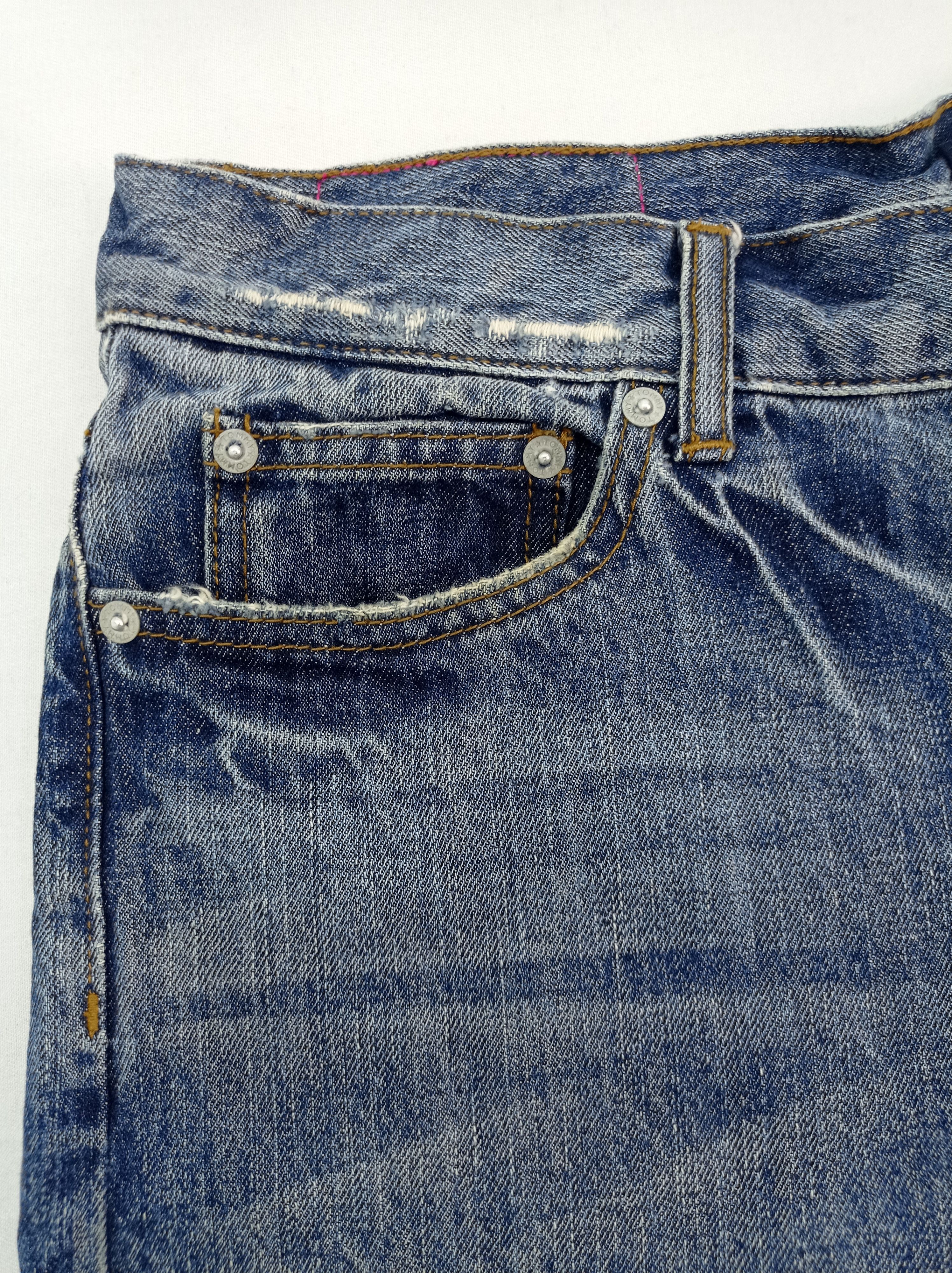 Tommy Hilfiger Vintage Tommy Disstrested Denim Pants Size US 33 - 6 Thumbnail