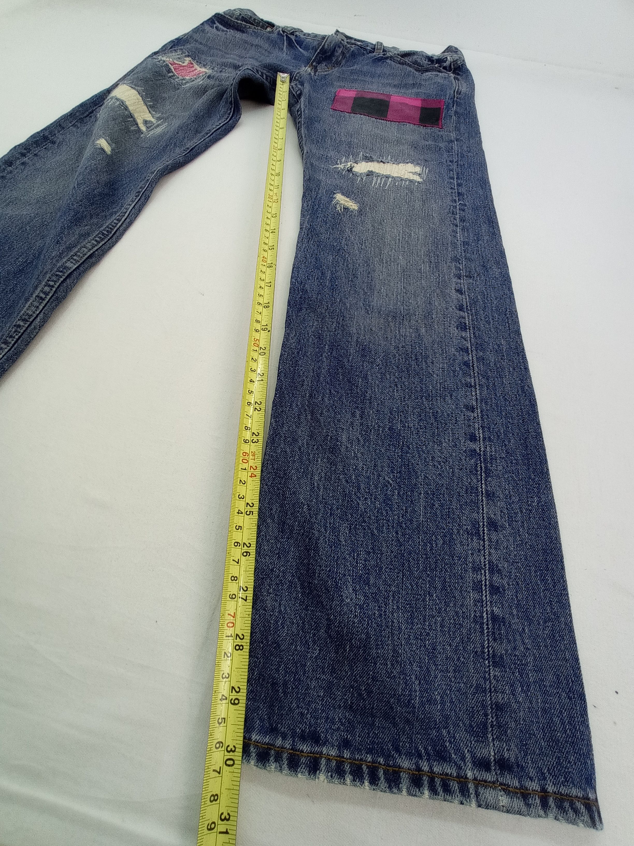 Tommy Hilfiger Vintage Tommy Disstrested Denim Pants Size US 33 - 16 Thumbnail