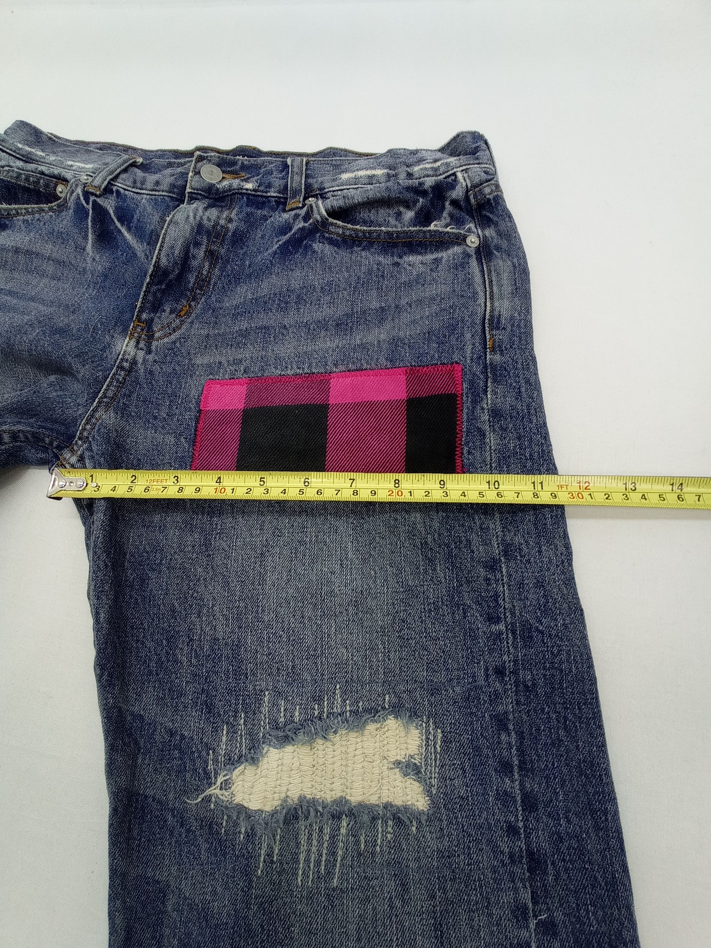 Tommy Hilfiger Vintage Tommy Disstrested Denim Pants Size US 33 - 20 Thumbnail