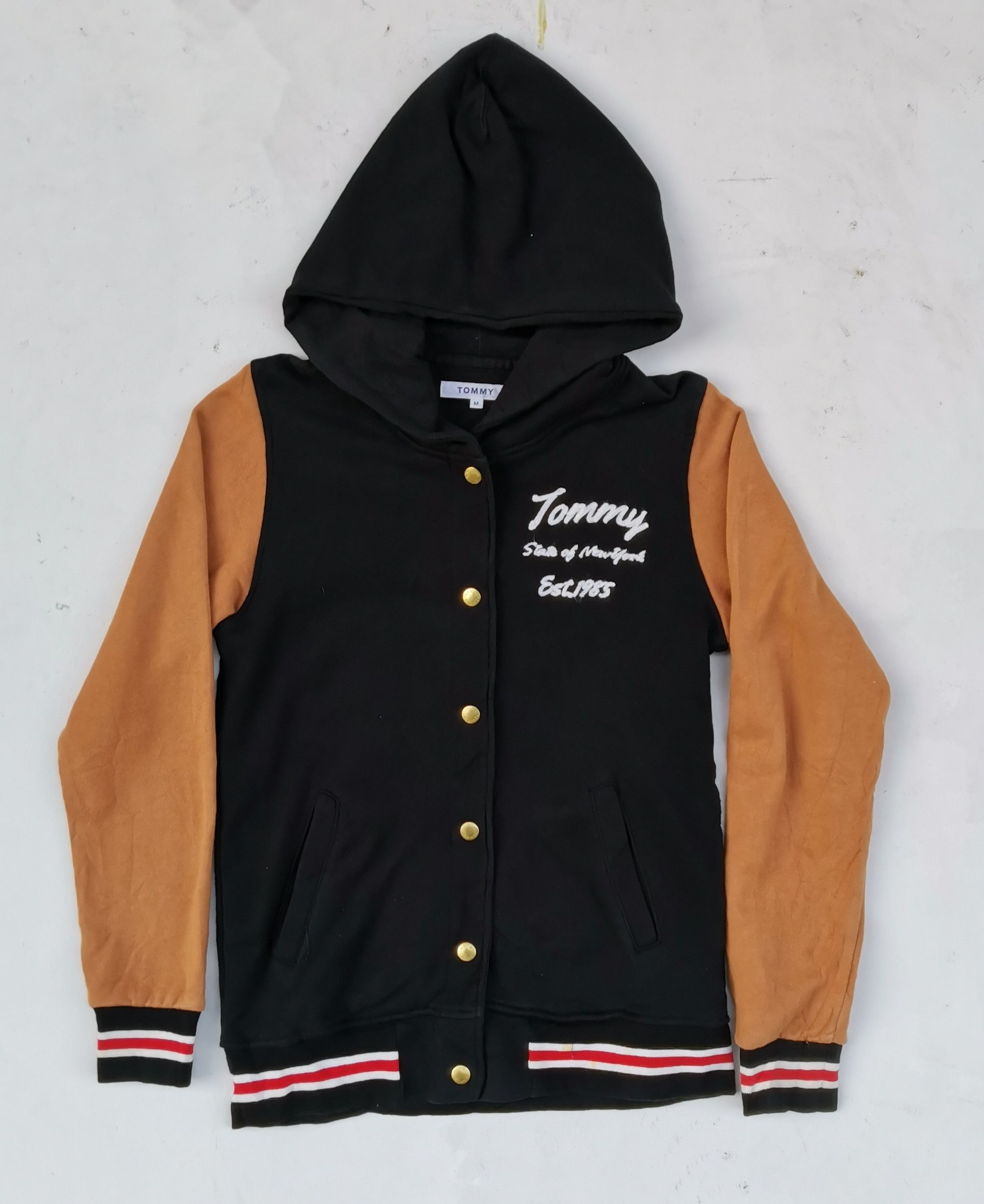 Japanese Brand Vintage Tommy Varsity Jacket Size US M / EU 48-50 / 2 - 1 Thumbnail