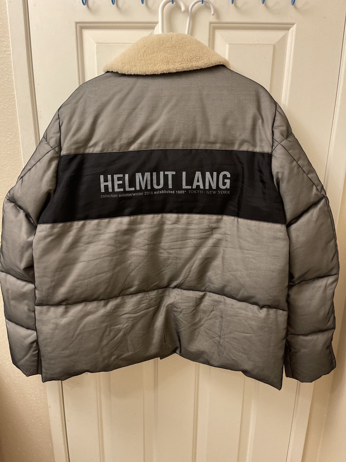 Helmut Lang Helmut Lang Black Logo Band Puffer Jacket XL Size US XL / EU 56 / 4 - 3 Thumbnail