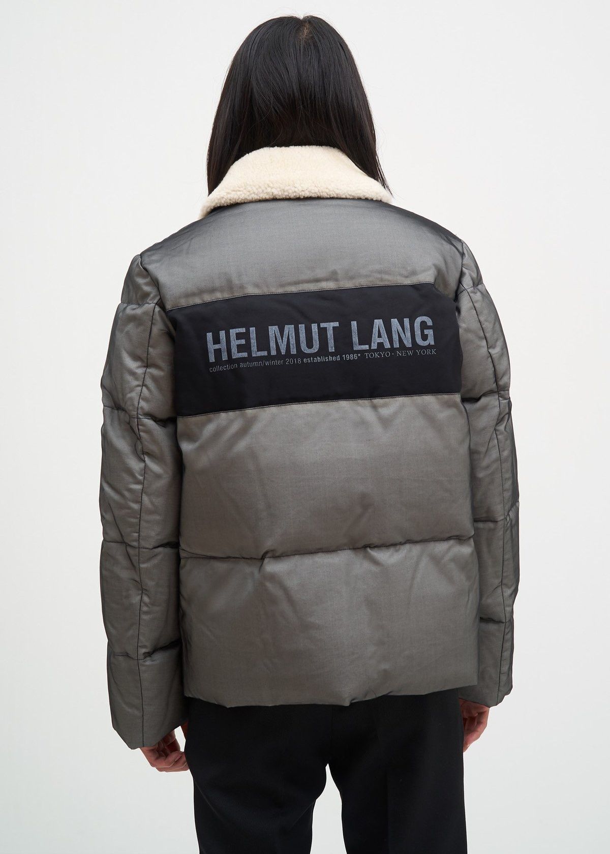 Helmut Lang Helmut Lang Black Logo Band Puffer Jacket XL Size US XL / EU 56 / 4 - 1 Thumbnail
