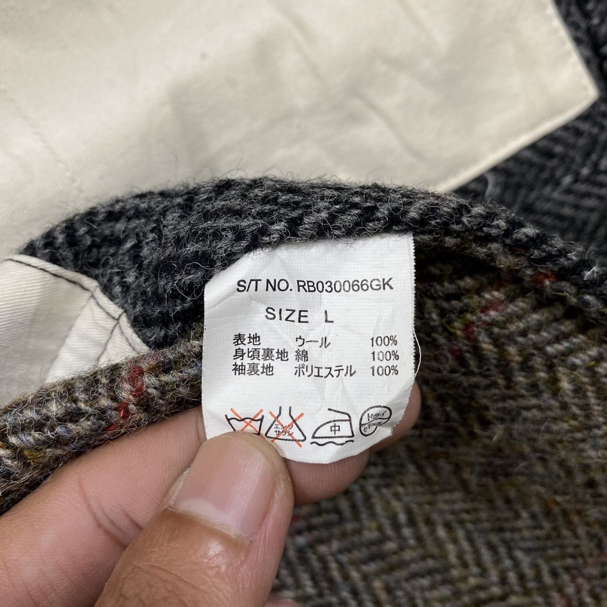 Harris Tweed × RAGEBLUE RAGEBLUE X HARRIS TWEED PATCHWORK BLAZER COATS JACKET Size US L / EU 52-54 / 3 - 8 Thumbnail