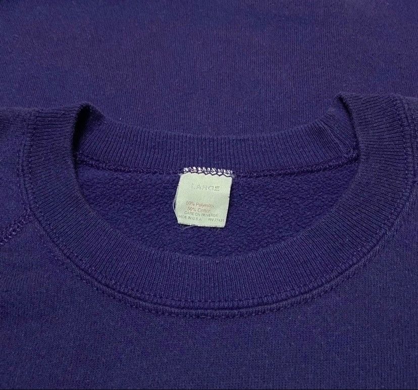 Vintage Vintage 90s plain sweatshirt pullover Size US L / EU 52-54 / 3 - 2 Thumbnail