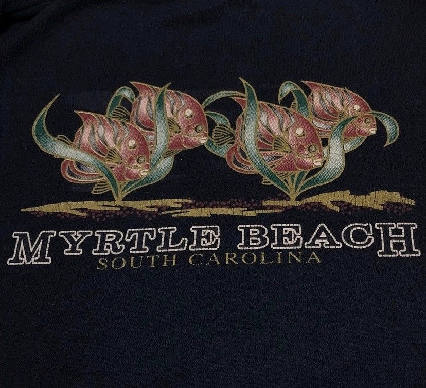Vintage Vintage 90s myrtle beach sweatshirt pullover Size US L / EU 52-54 / 3 - 2 Thumbnail