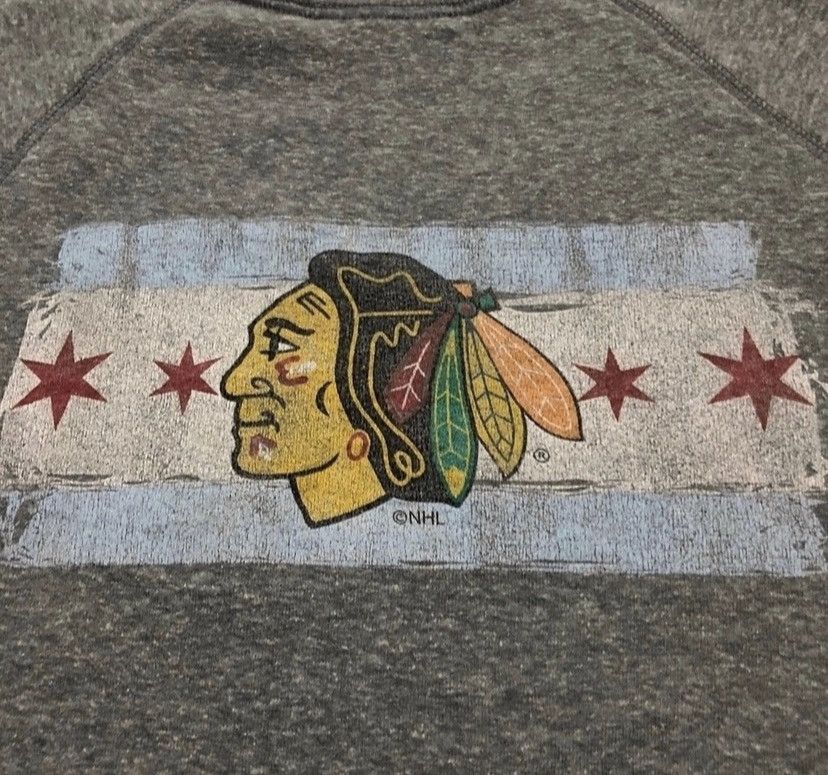 American Apparel Vintage NHL Chicago Blackhawks Sweatshirt Size US L / EU 52-54 / 3 - 2 Thumbnail
