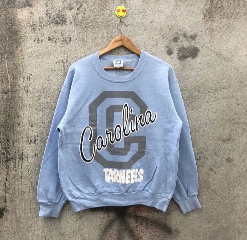 NFL Vintage 90s carolina tarheels sweatshirt pullover Size US XL / EU 56 / 4 - 1 Thumbnail