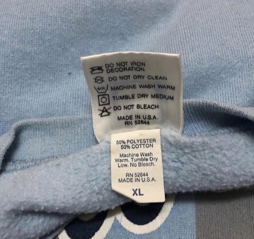 NFL Vintage 90s carolina tarheels sweatshirt pullover Size US XL / EU 56 / 4 - 4 Thumbnail