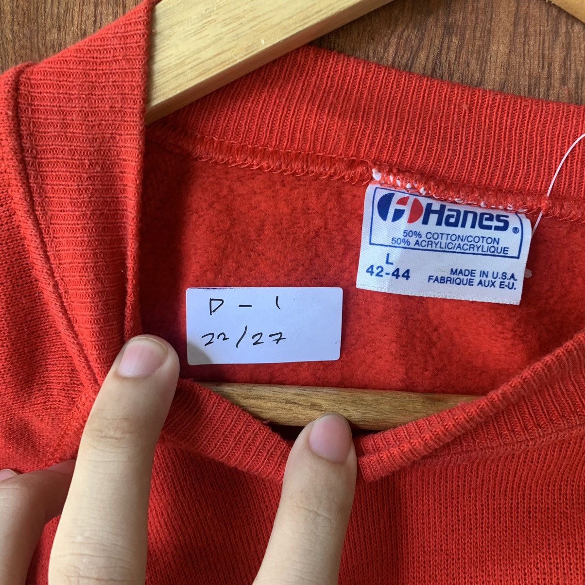 Hanes × Vintage Vintage 80s 90s plain crewneck sportswear USA Size US L / EU 52-54 / 3 - 8 Thumbnail
