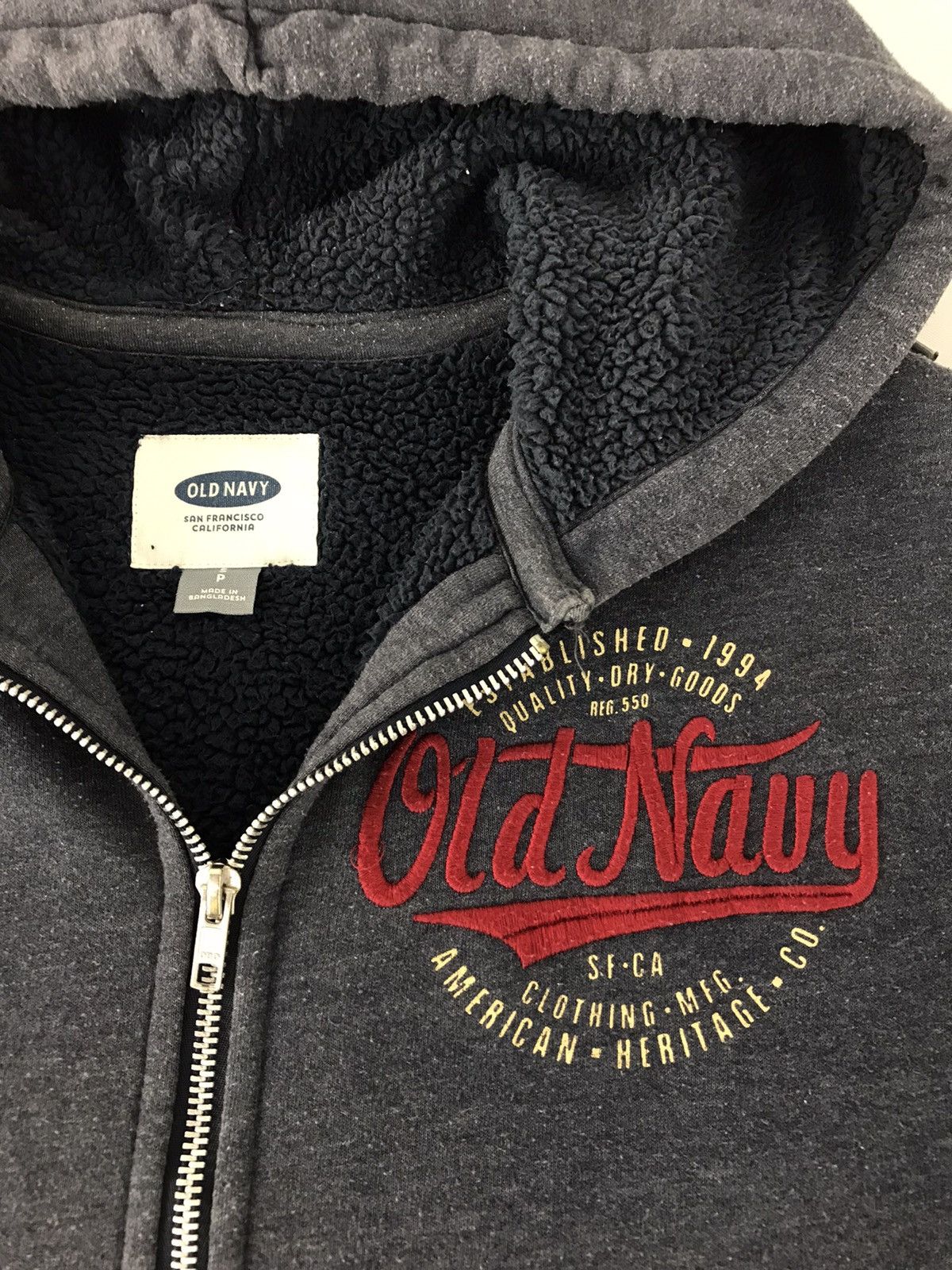 Japanese Brand × Old Navy Fleece Hoodie Old Navy Zipper Style Sweater Jacket Size US S / EU 44-46 / 1 - 3 Thumbnail