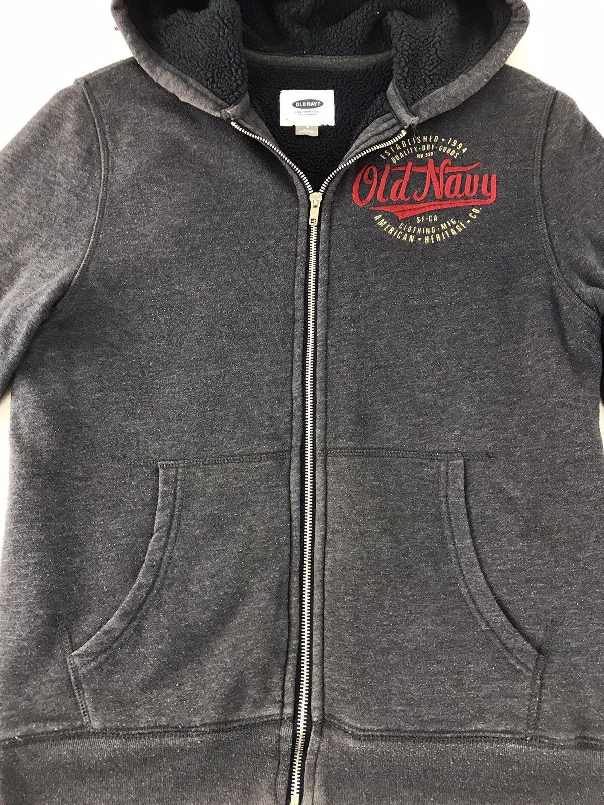 Japanese Brand × Old Navy Fleece Hoodie Old Navy Zipper Style Sweater Jacket Size US S / EU 44-46 / 1 - 2 Thumbnail