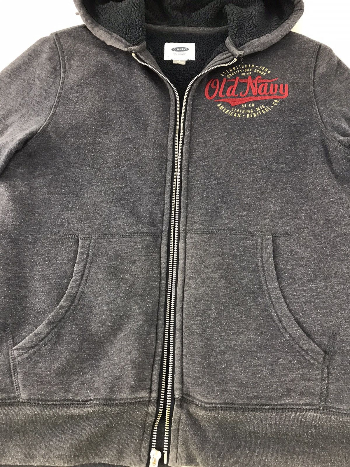 Japanese Brand × Old Navy Fleece Hoodie Old Navy Zipper Style Sweater Jacket Size US S / EU 44-46 / 1 - 4 Thumbnail