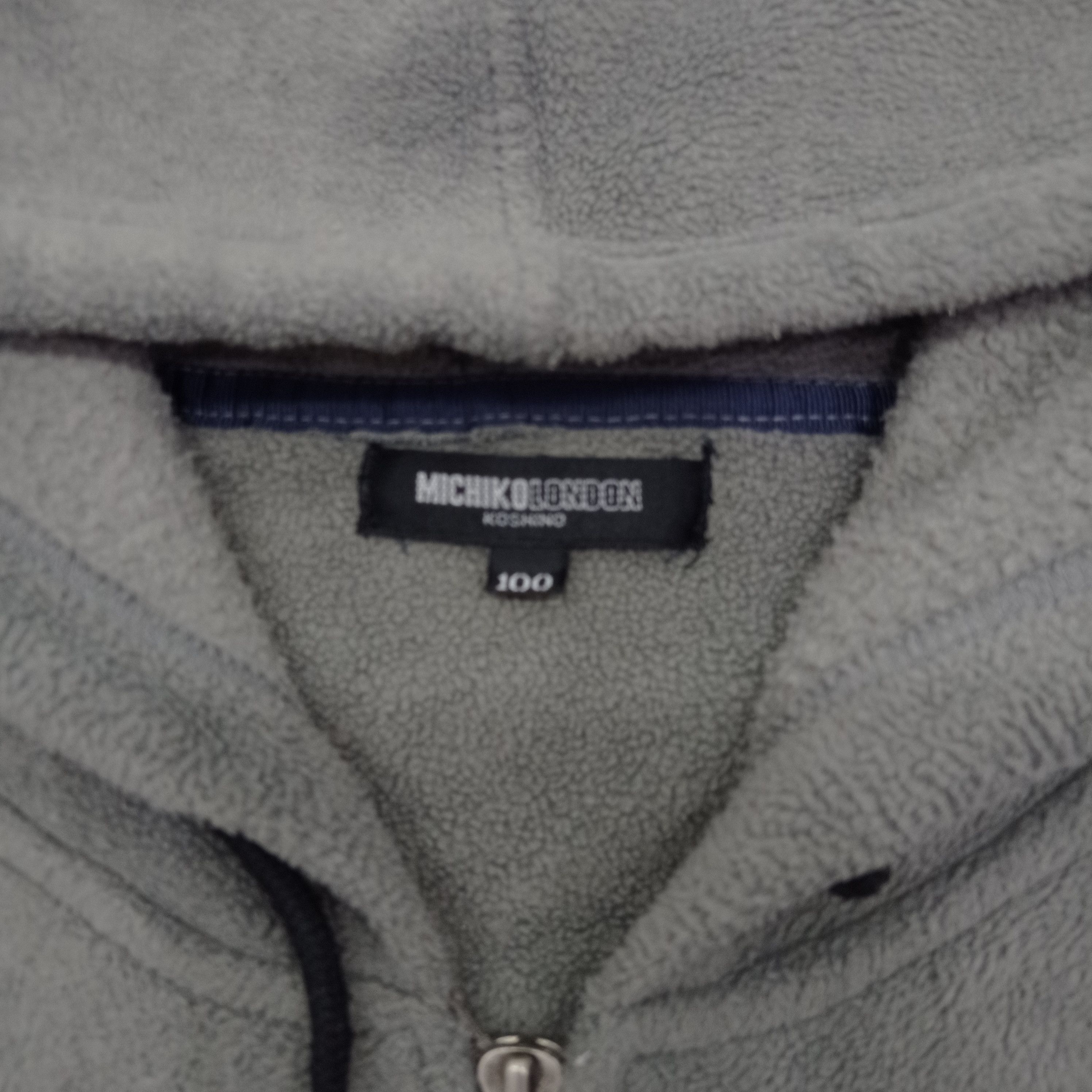 Japanese Brand × Michiko Koshino London MICHIKO KOSHINO LONDON FLEECE ZIPPER HOODIE Size US XL / EU 56 / 4 - 5 Thumbnail