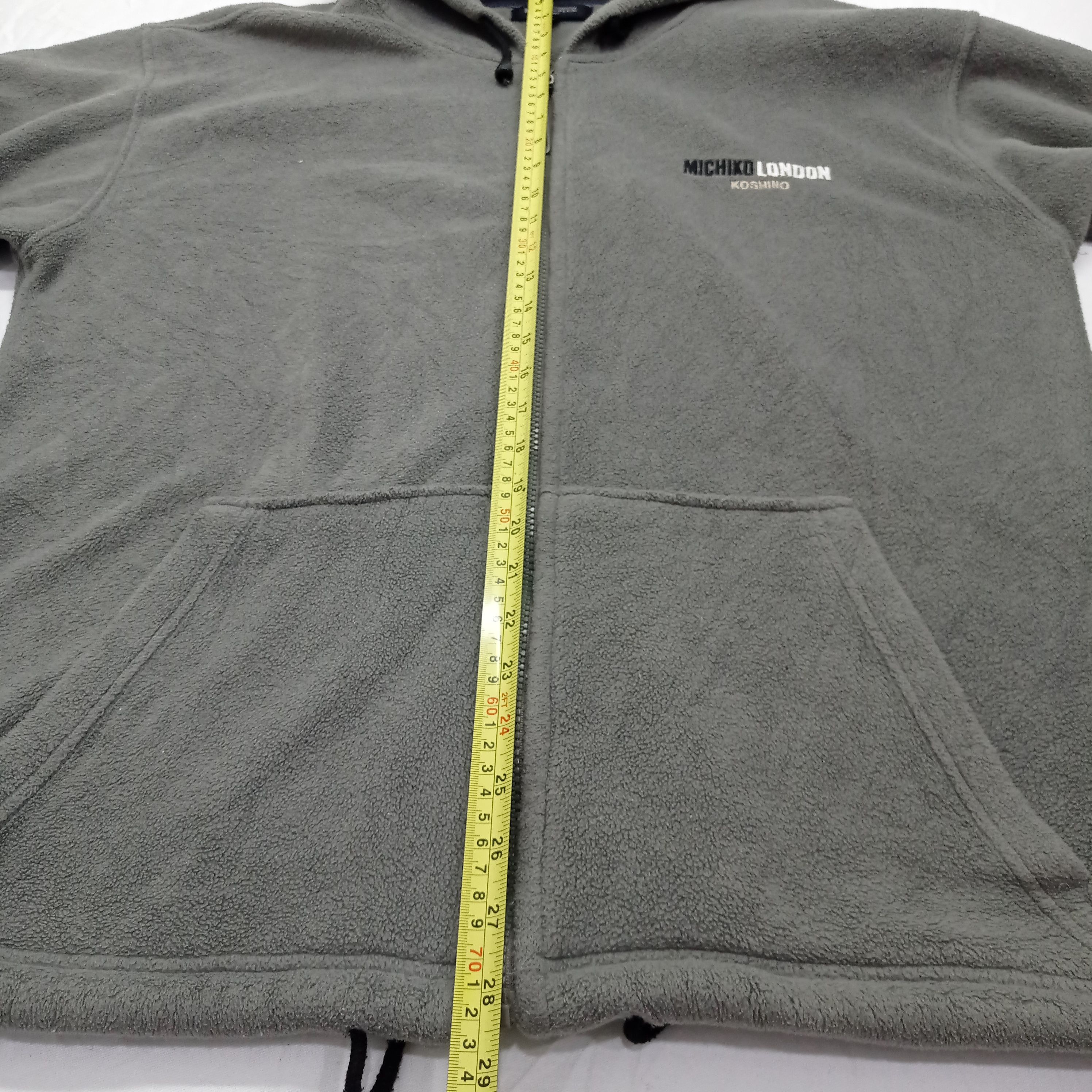Japanese Brand × Michiko Koshino London MICHIKO KOSHINO LONDON FLEECE ZIPPER HOODIE Size US XL / EU 56 / 4 - 9 Thumbnail