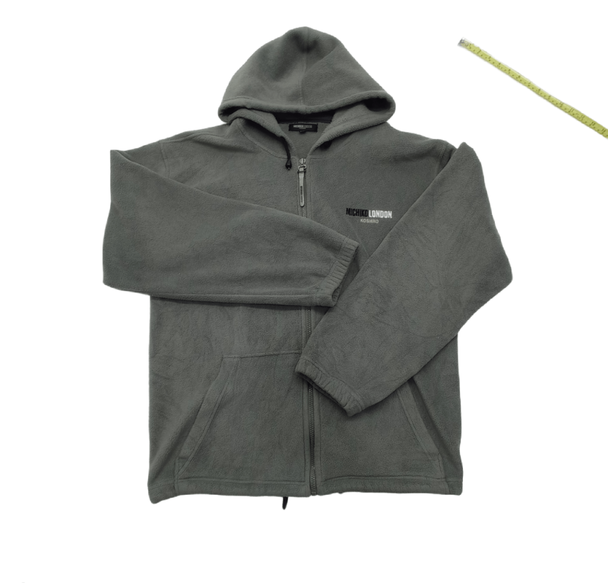 Japanese Brand × Michiko Koshino London MICHIKO KOSHINO LONDON FLEECE ZIPPER HOODIE Size US XL / EU 56 / 4 - 2 Thumbnail
