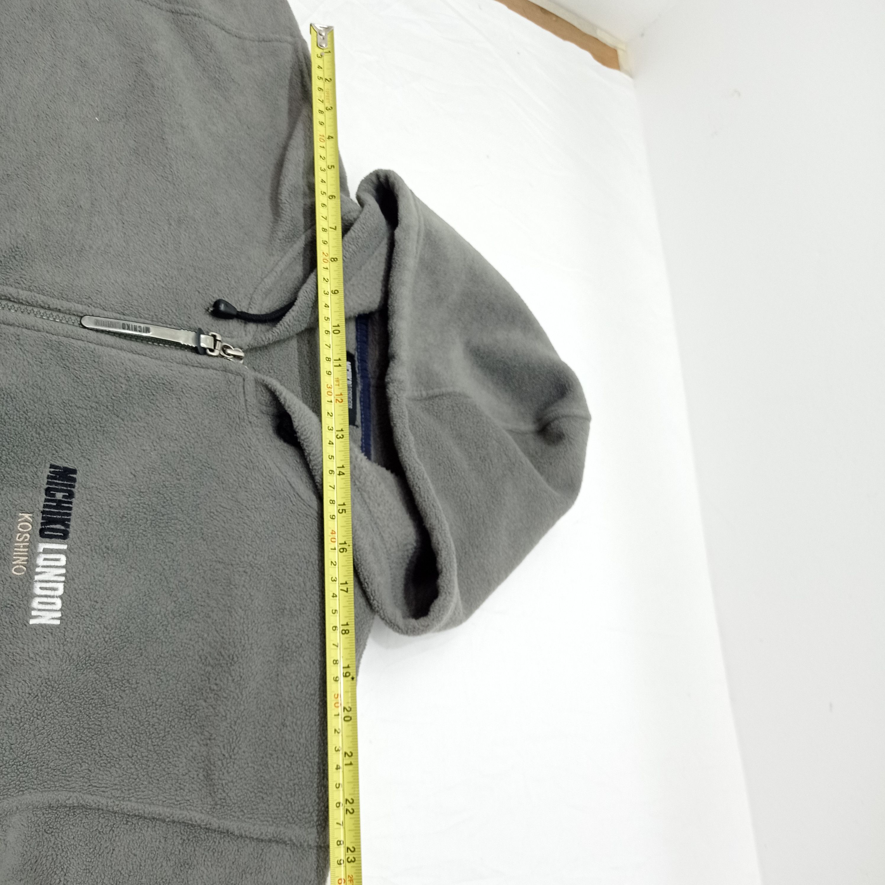 Japanese Brand × Michiko Koshino London MICHIKO KOSHINO LONDON FLEECE ZIPPER HOODIE Size US XL / EU 56 / 4 - 12 Thumbnail