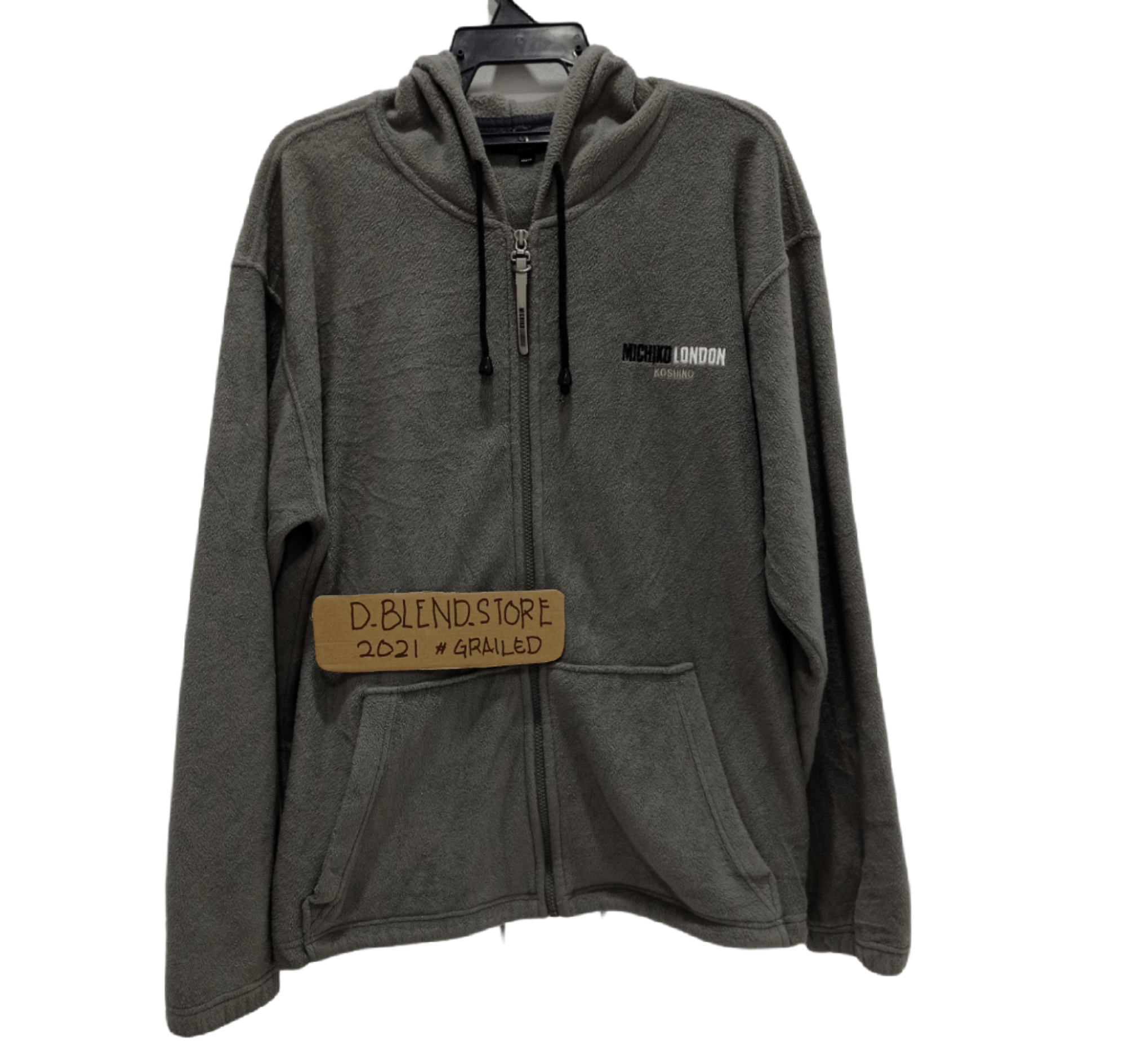 Japanese Brand × Michiko Koshino London MICHIKO KOSHINO LONDON FLEECE ZIPPER HOODIE Size US XL / EU 56 / 4 - 1 Thumbnail