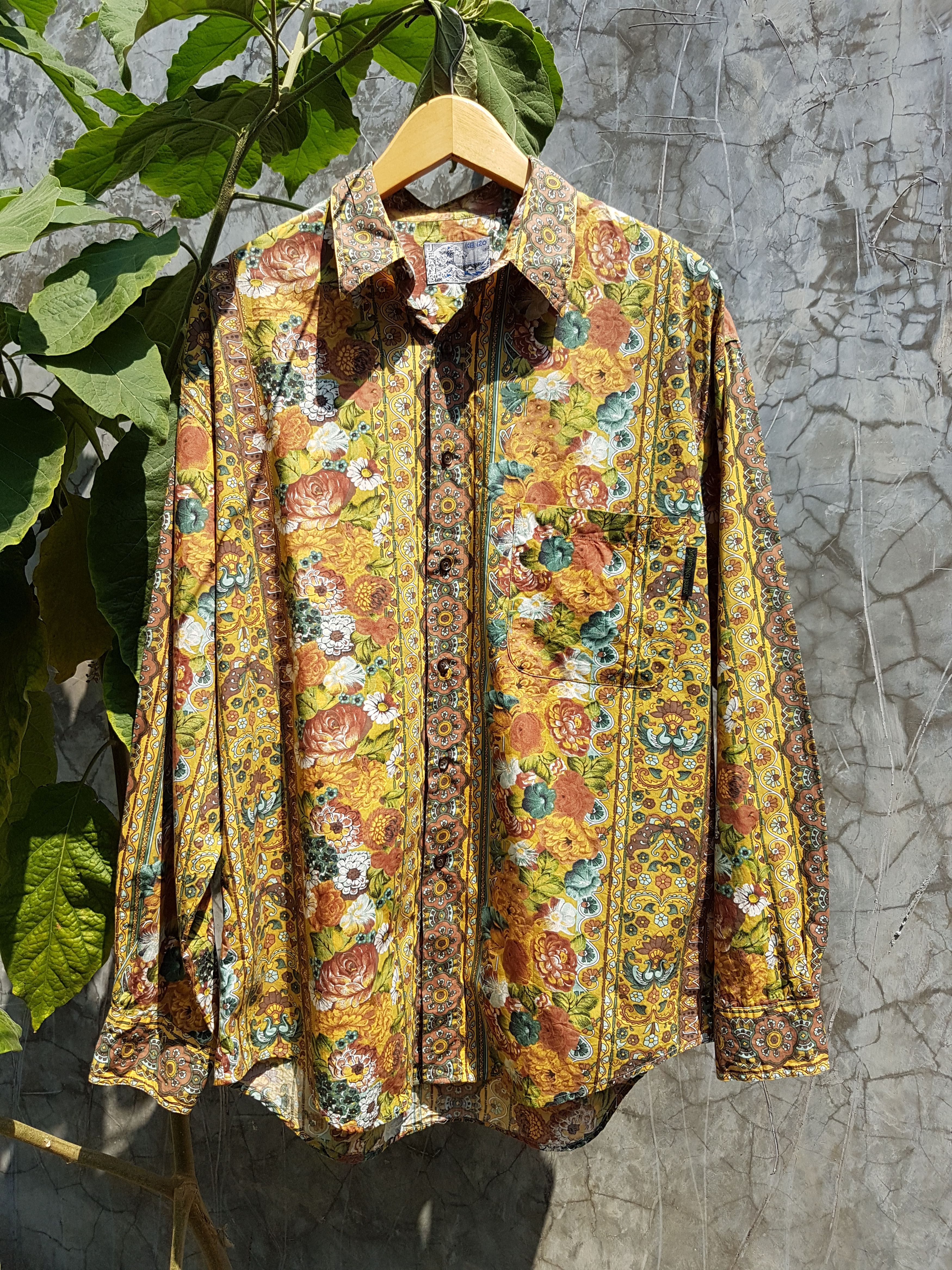 Kenzo Fit S to M, Kenzo Cotton Rayon Floral Shirt Size US M / EU 48-50 / 2 - 1 Thumbnail