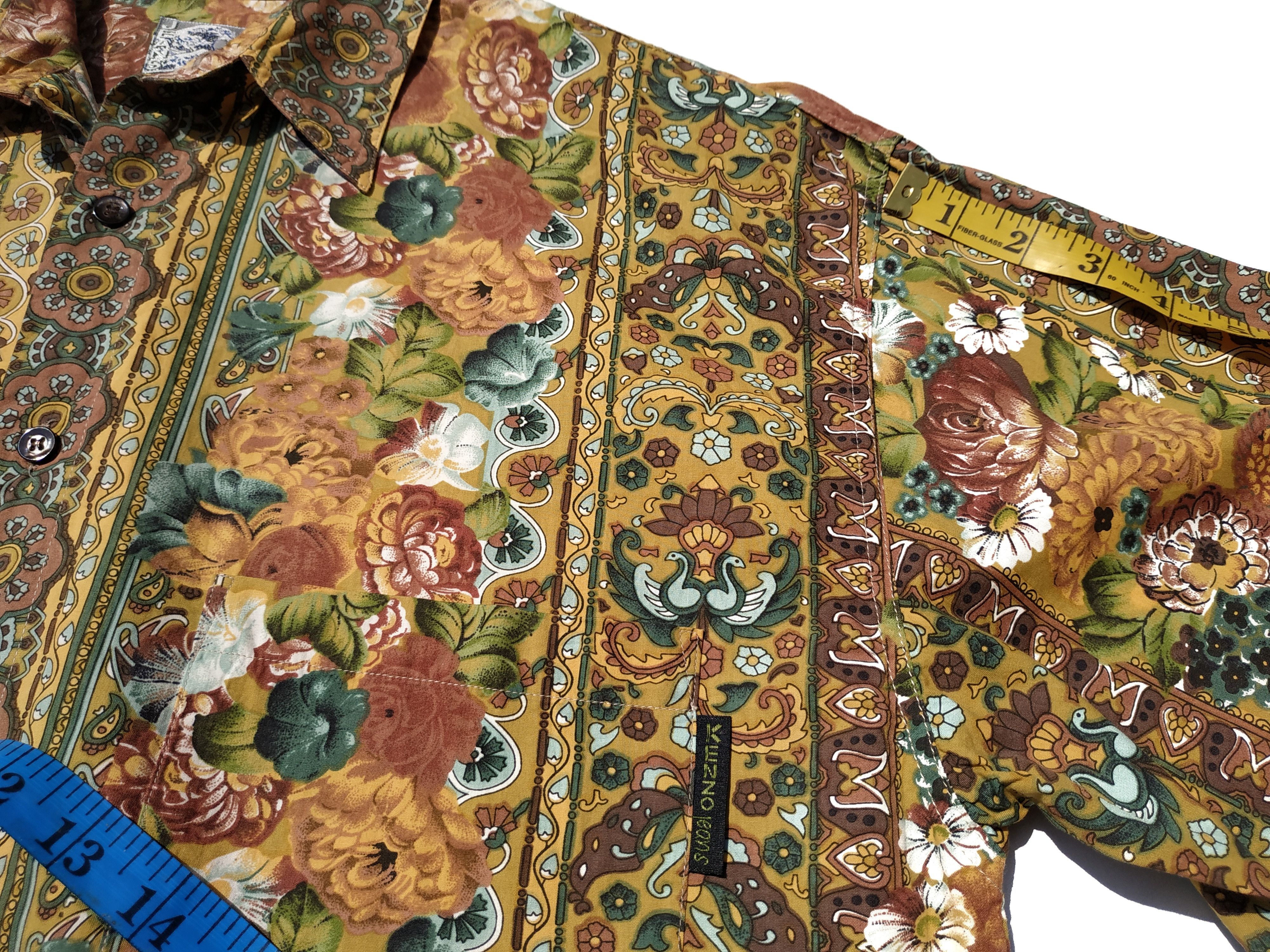Kenzo Fit S to M, Kenzo Cotton Rayon Floral Shirt Size US M / EU 48-50 / 2 - 8 Thumbnail