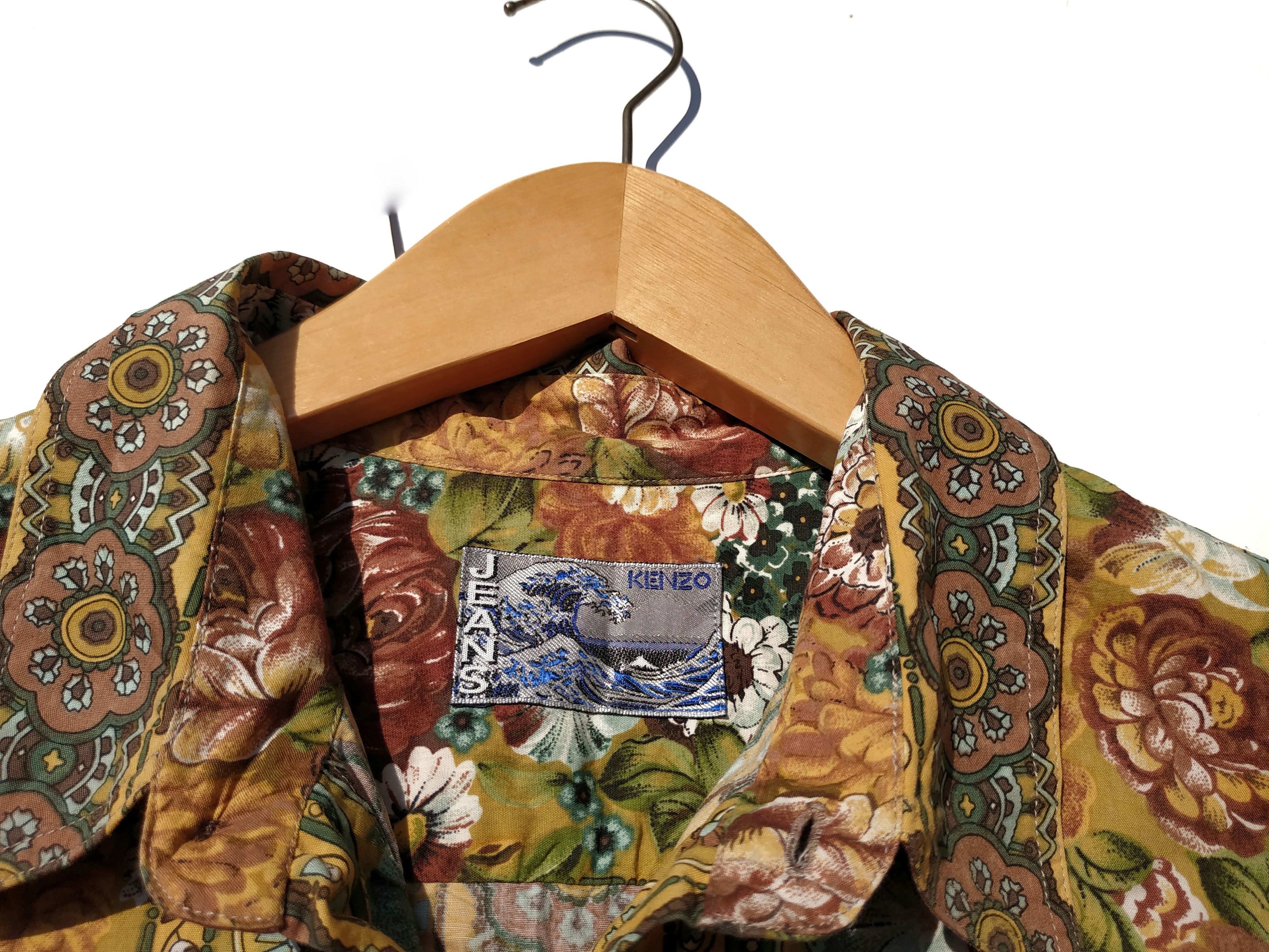 Kenzo Fit S to M, Kenzo Cotton Rayon Floral Shirt Size US M / EU 48-50 / 2 - 5 Thumbnail