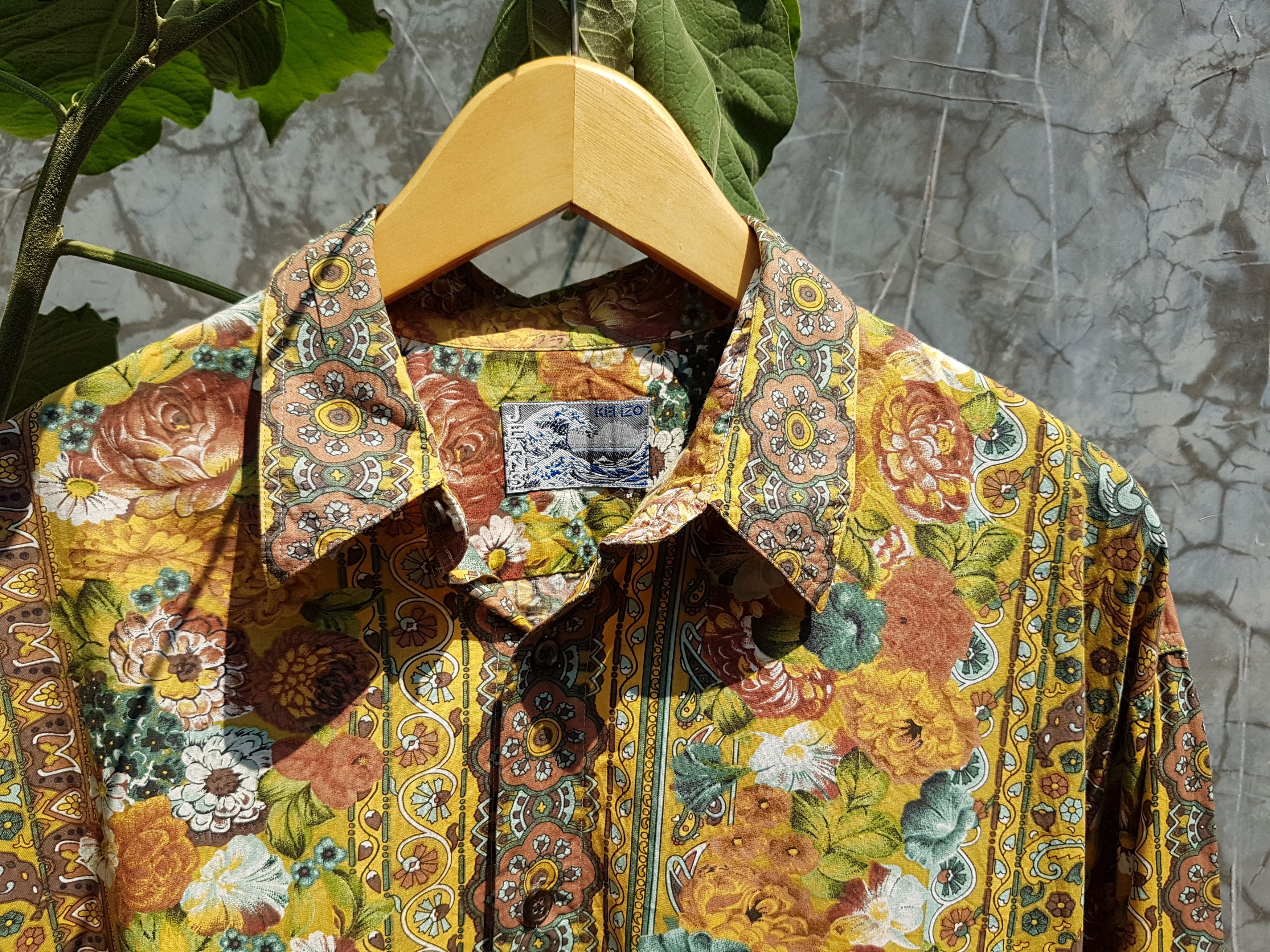 Kenzo Fit S to M, Kenzo Cotton Rayon Floral Shirt Size US M / EU 48-50 / 2 - 3 Thumbnail