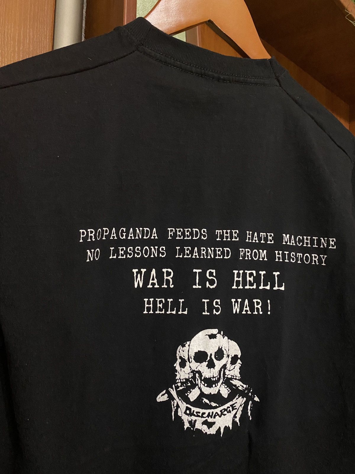 Band Tees × Vintage 2000s Discharge Thrashed War is hell Album Hardcore Punk tee Size US M / EU 48-50 / 2 - 7 Thumbnail