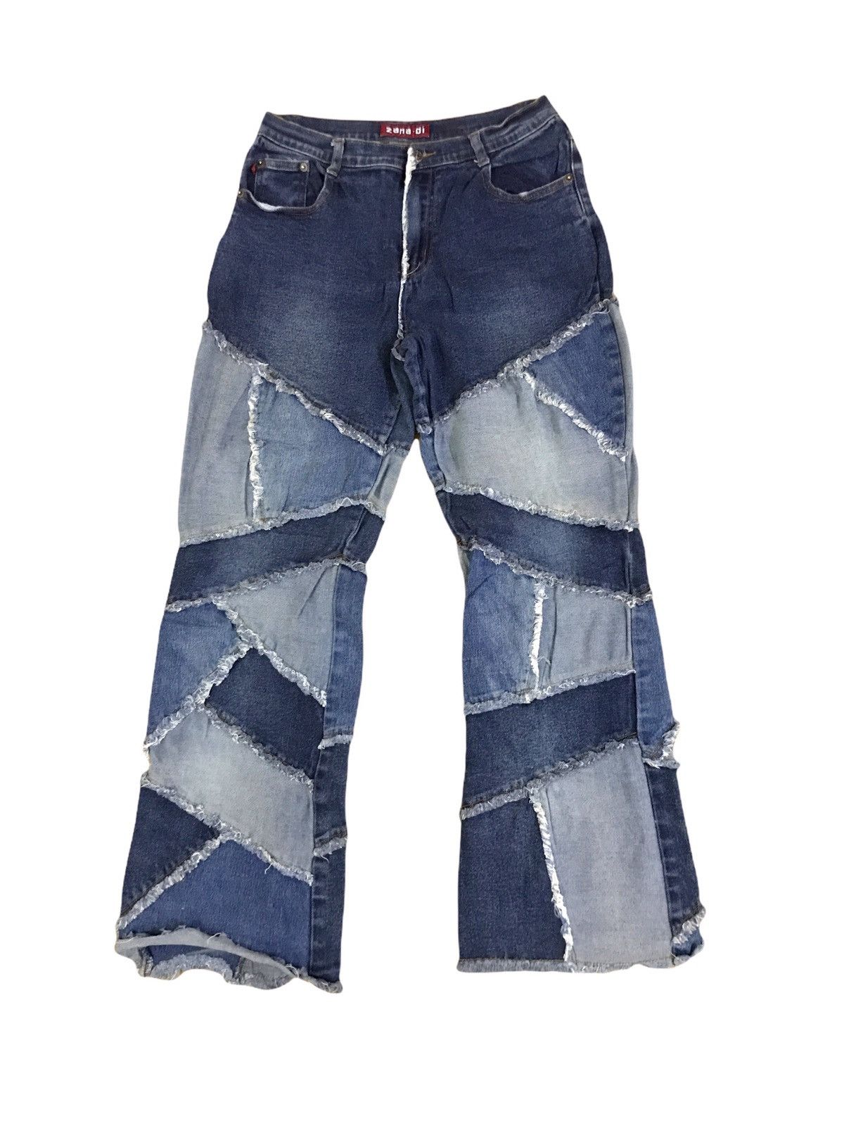 Japanese Brand Japanese Brand Zana Di Rare Mad Patchwork Hybrid Jeans Size US 27 - 1 Thumbnail
