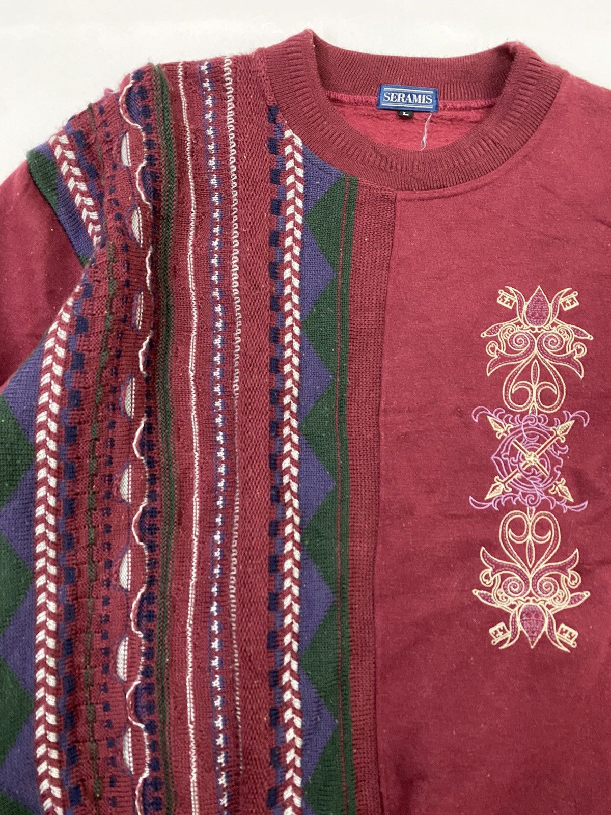 Japanese Brand Vintage Seramis Knit Sweatshirt Size US M / EU 48-50 / 2 - 3 Thumbnail