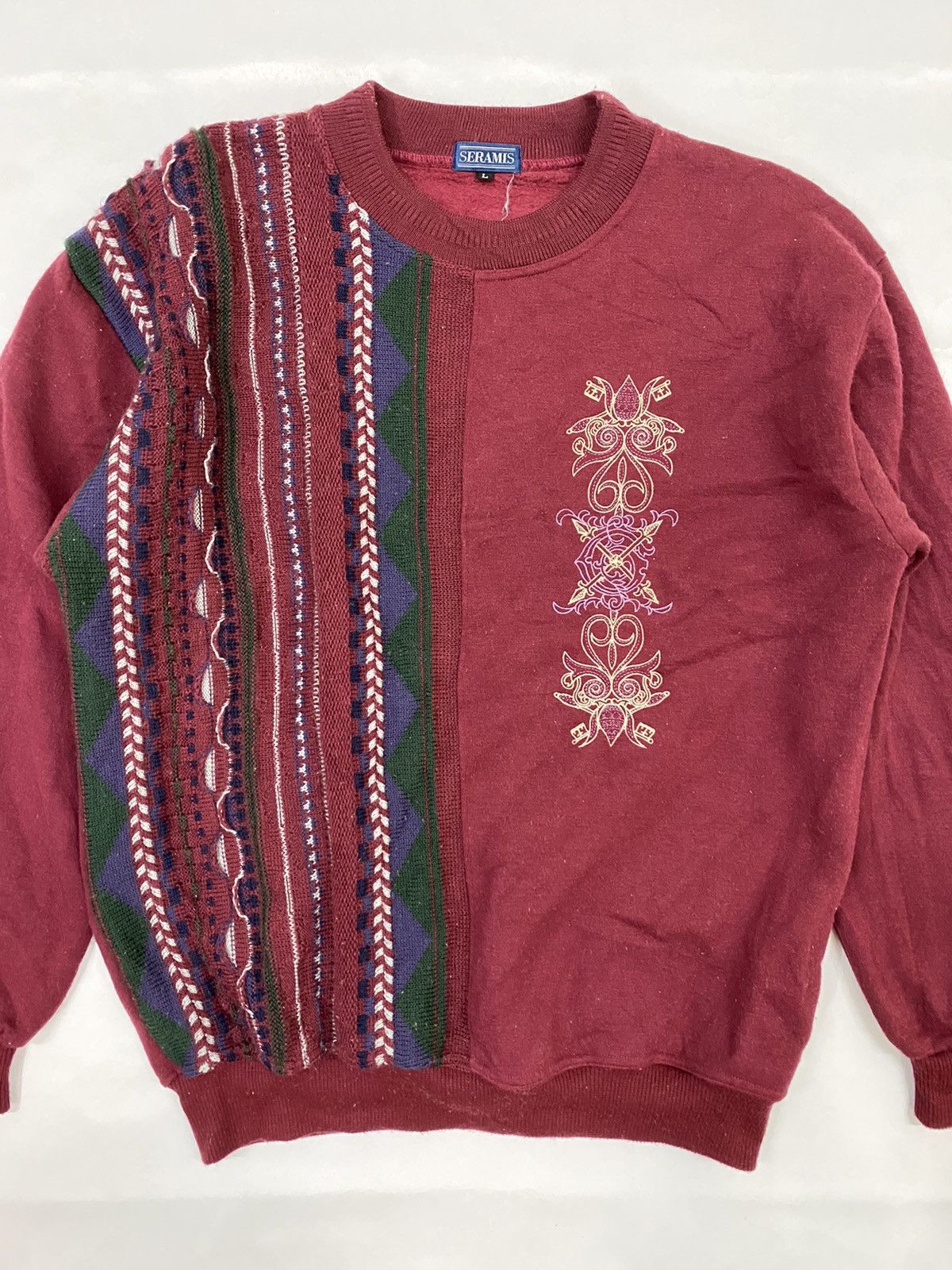 Japanese Brand Vintage Seramis Knit Sweatshirt Size US M / EU 48-50 / 2 - 2 Thumbnail