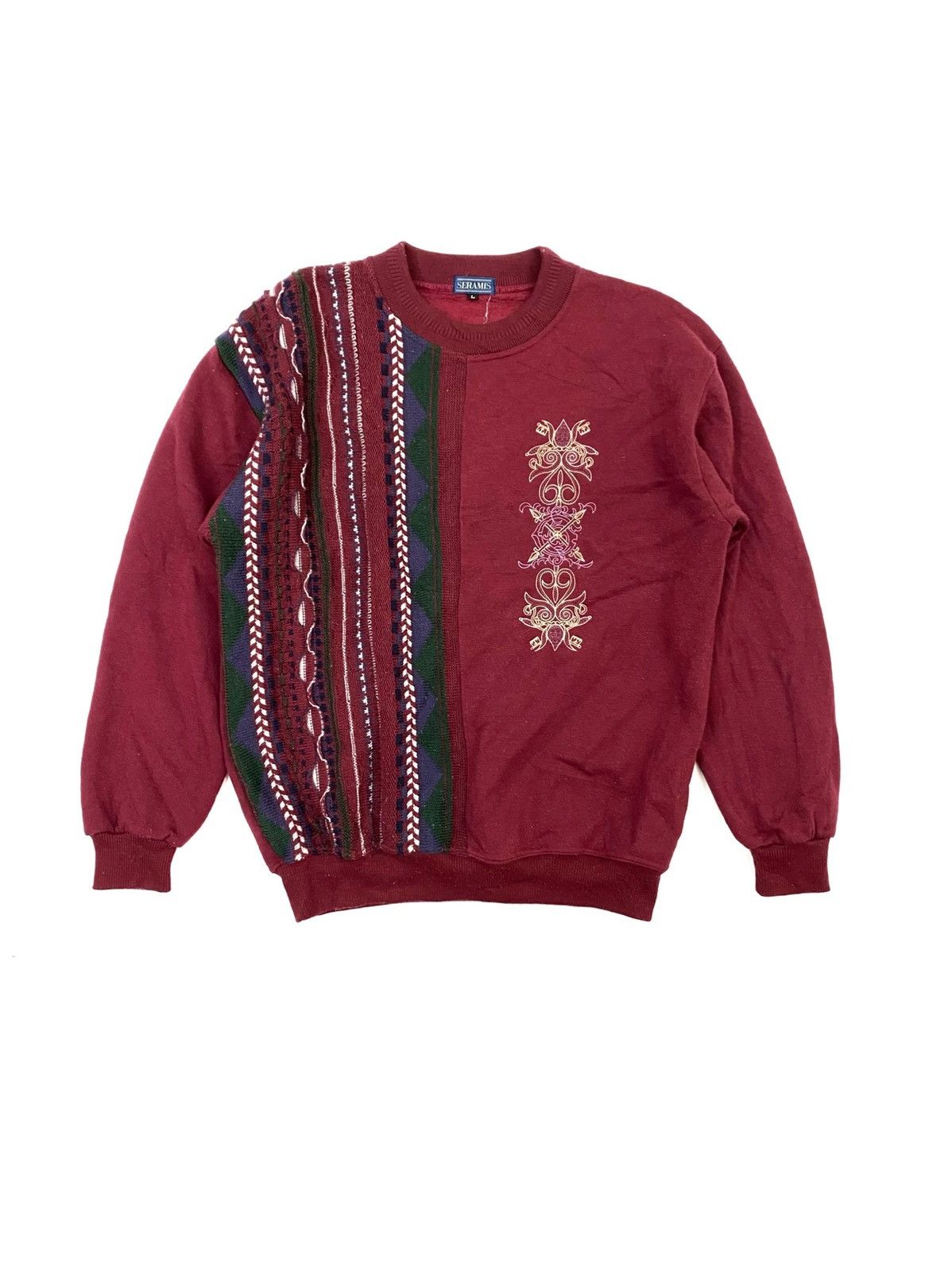 Japanese Brand Vintage Seramis Knit Sweatshirt Size US M / EU 48-50 / 2 - 1 Thumbnail