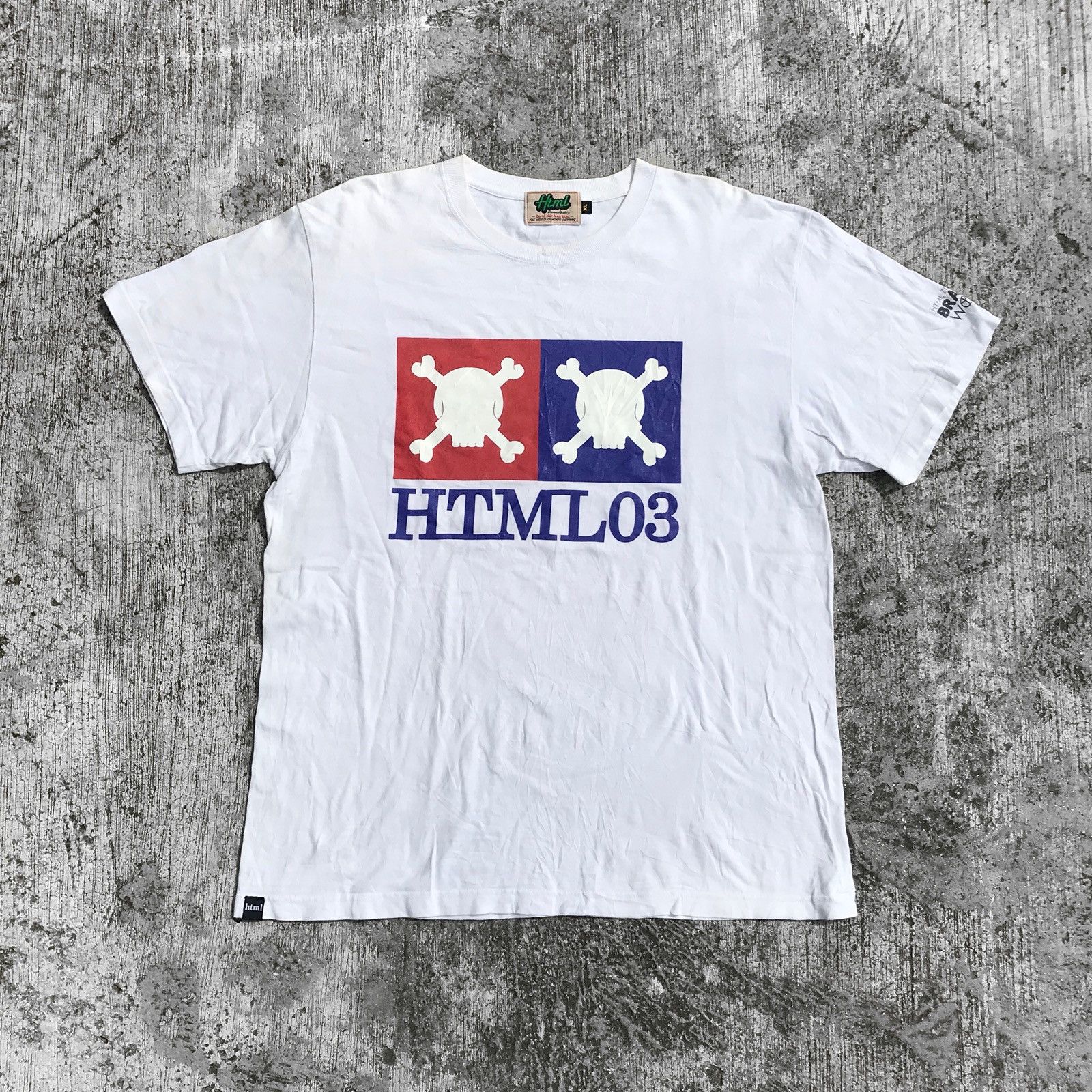 image of Vintage Html 2003 Tees in White, Men's (Size XL)
