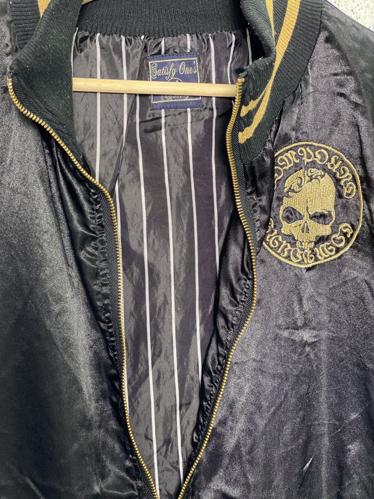 Japanese Brand Skulls Satisfy Ones Bomber Jacket Size US M / EU 48-50 / 2 - 4 Thumbnail