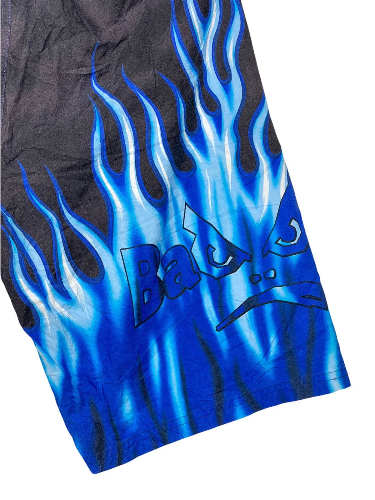 Vintage XX Badboy Blue Fire Flamed Shorts Size US 32 / EU 48 - 7 Thumbnail